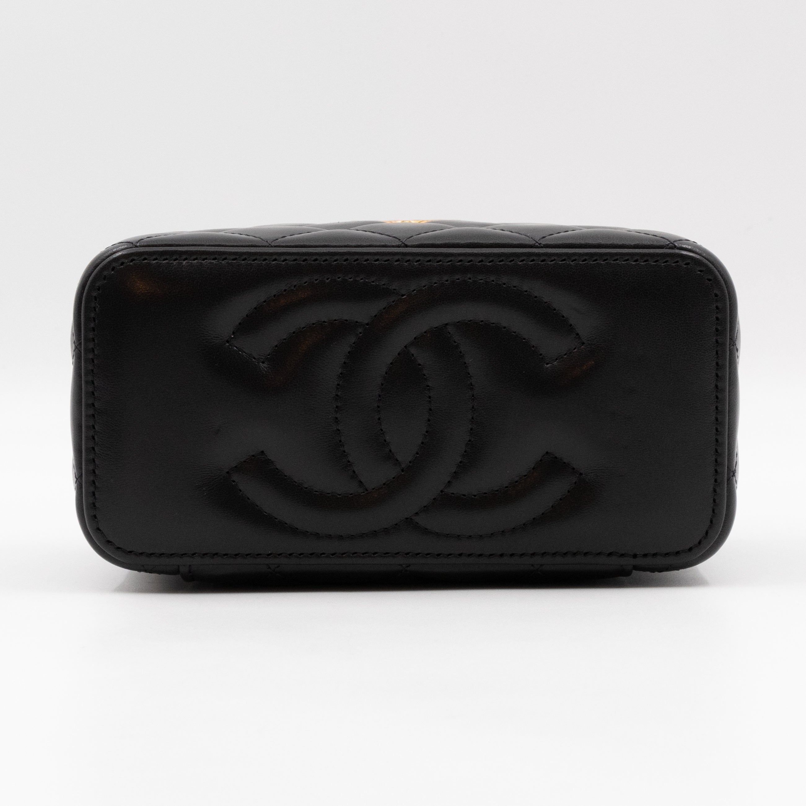 Vanity Classic Box Chain Black Lambskin