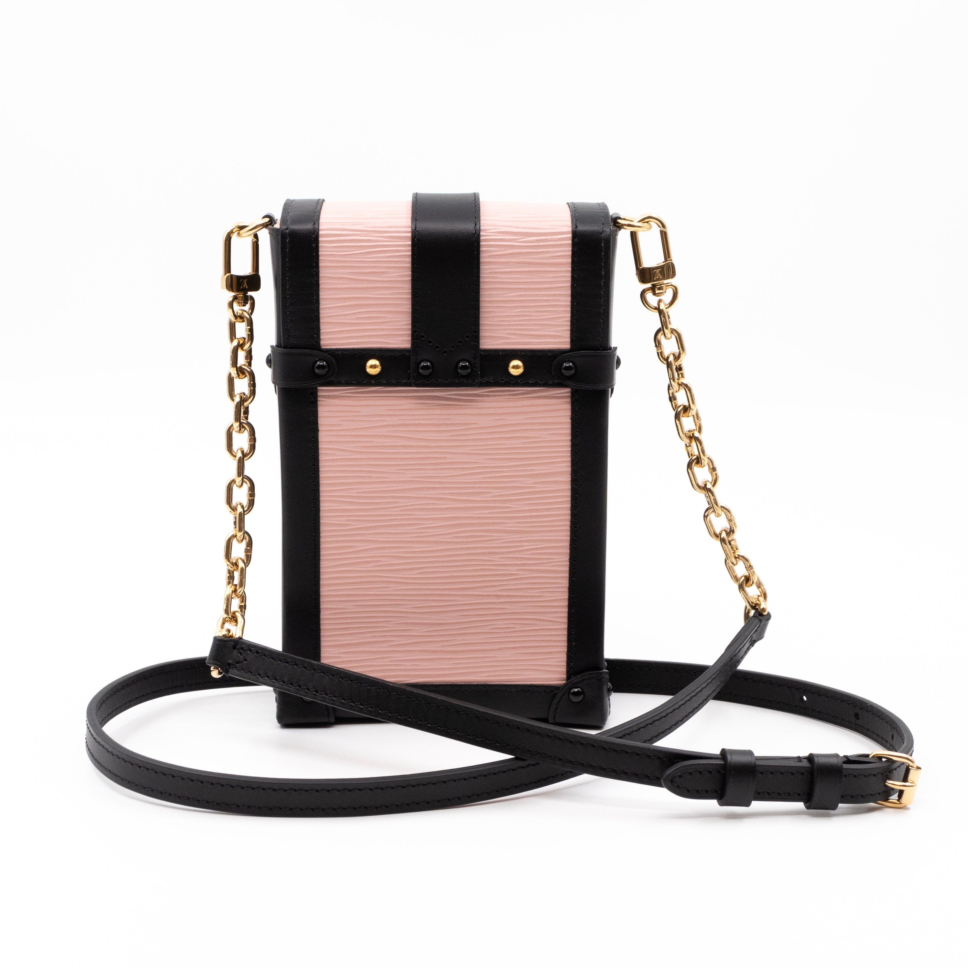 Vertical Trunk Pochette Epi Leather Rose