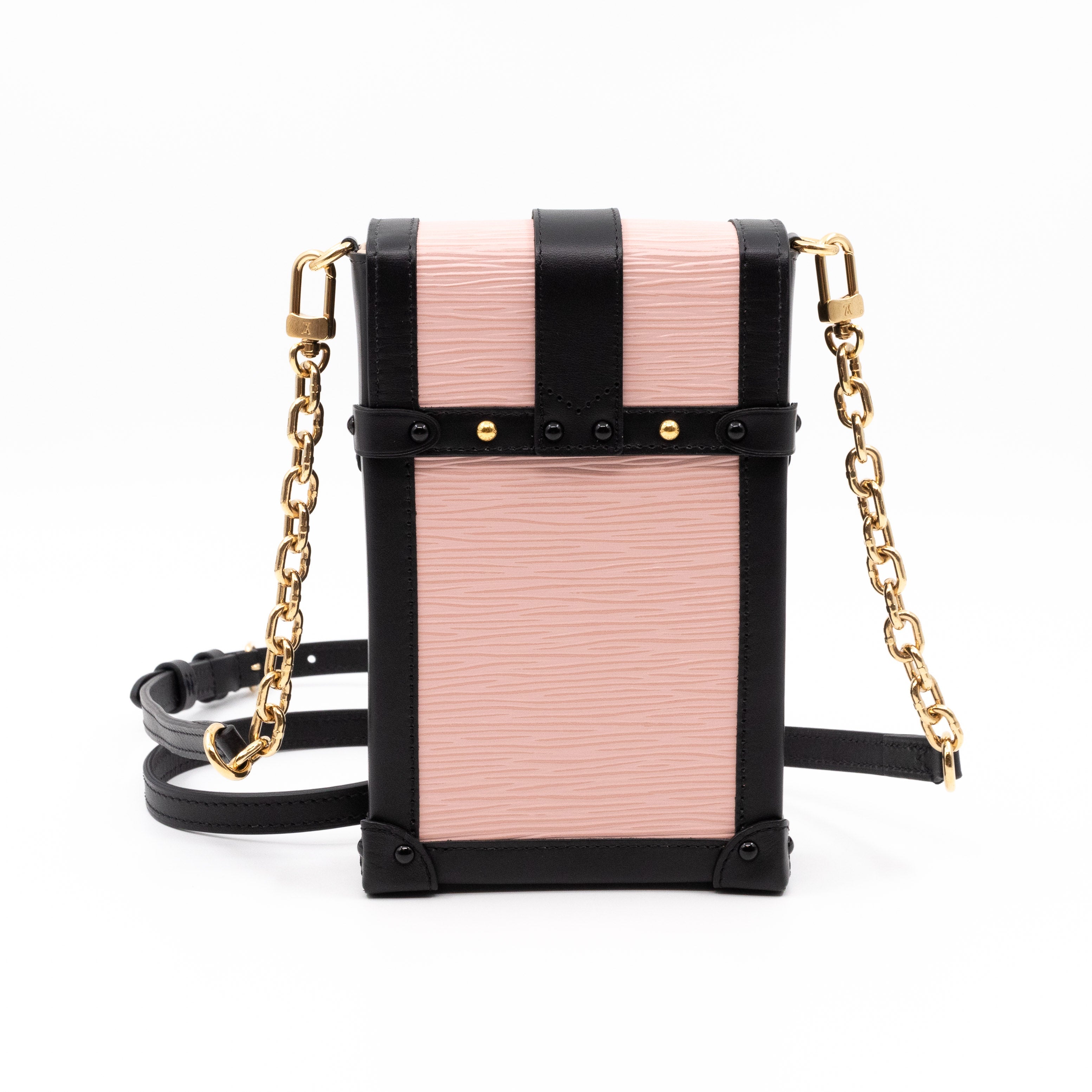 Vertical Trunk Pochette Epi Leather Rose