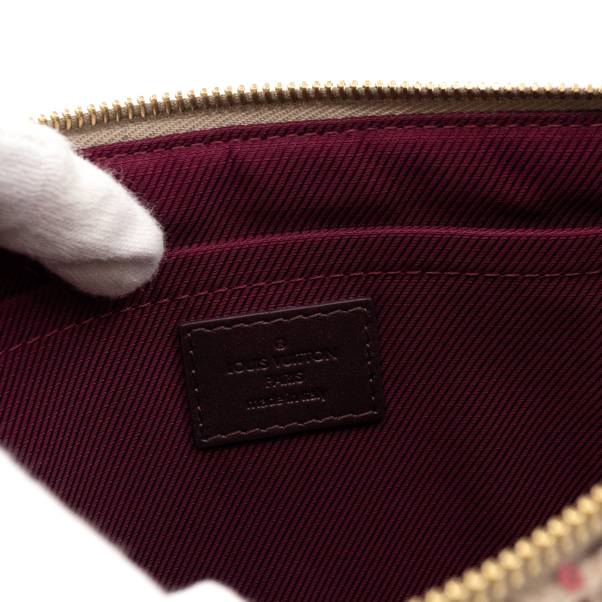 Sunshine Express Pochette Sequin Monogram Bordeaux