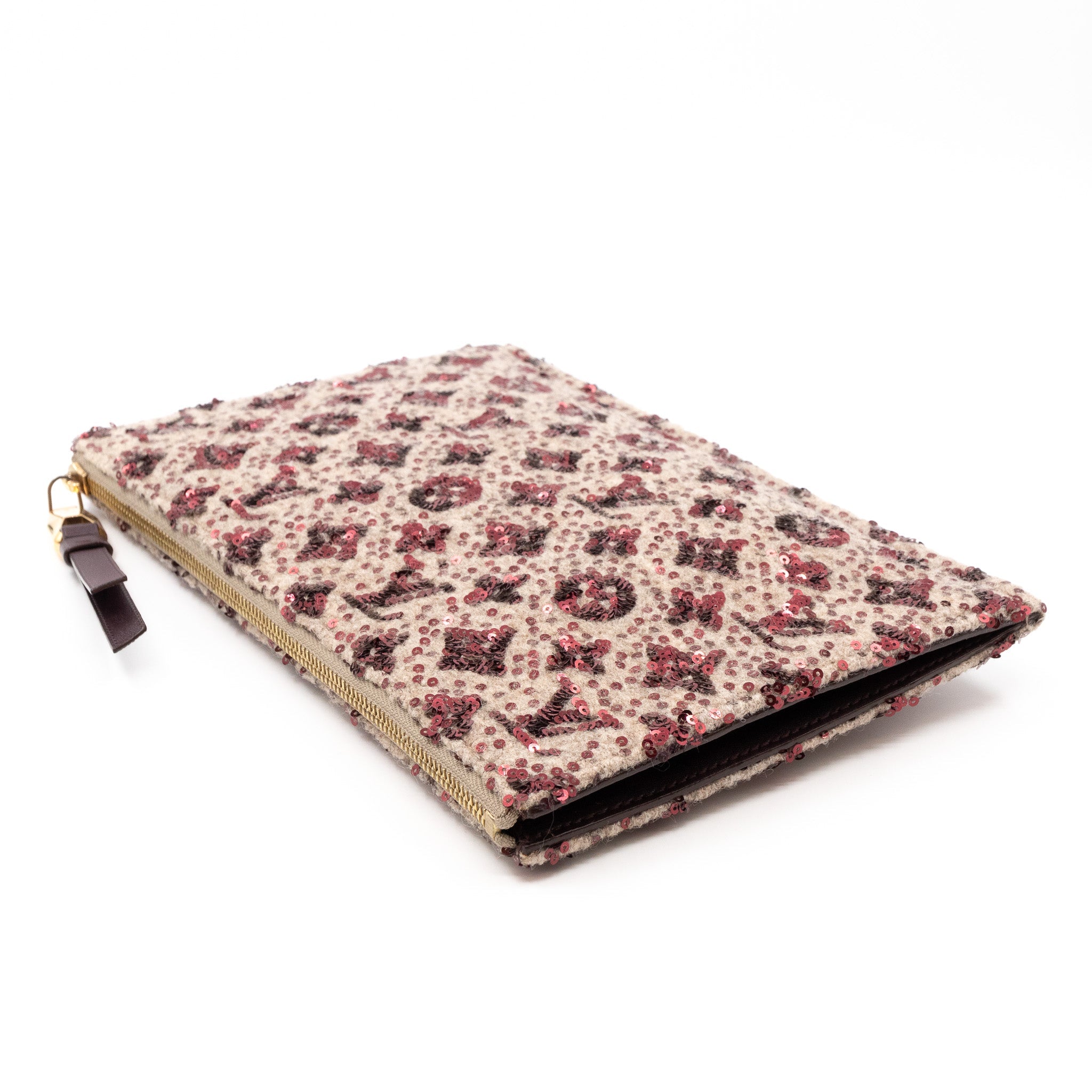 Sunshine Express Pochette Sequin Monogram Bordeaux