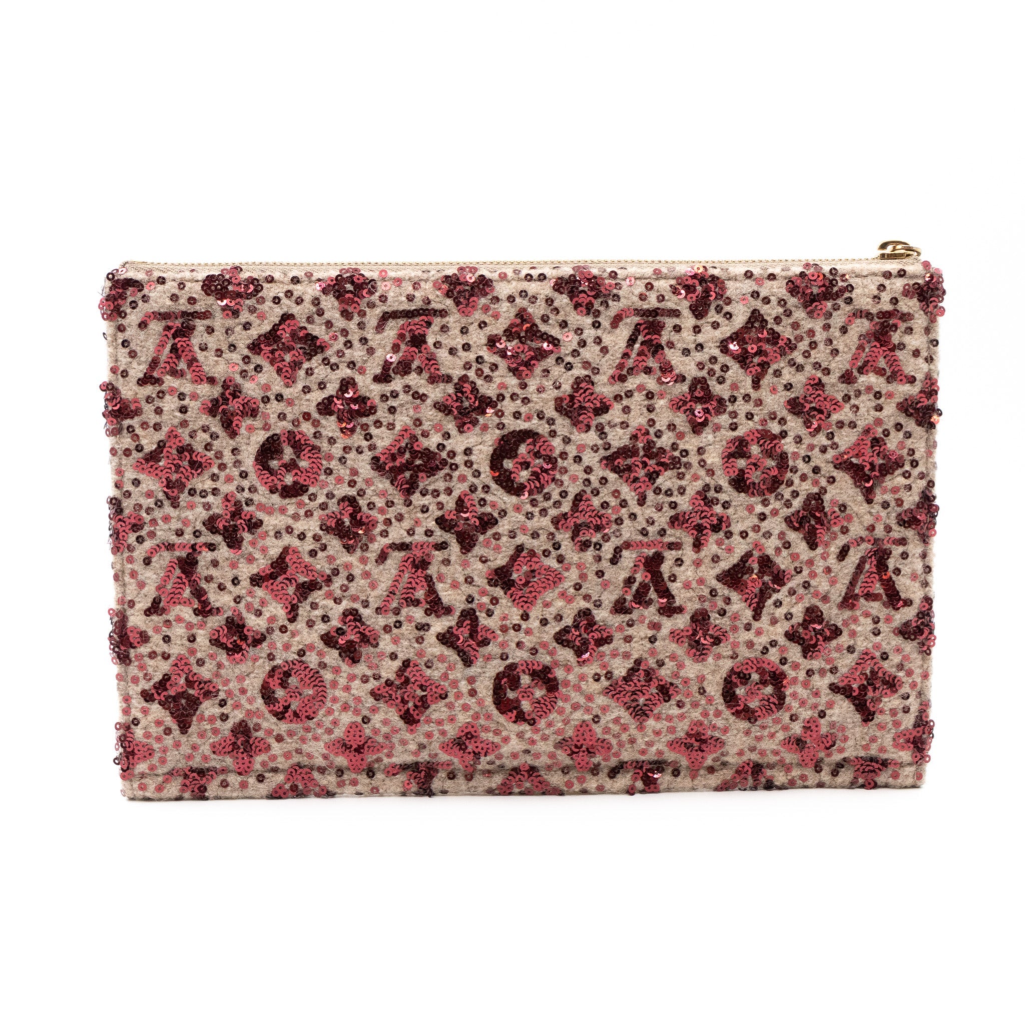 Sunshine Express Pochette Sequin Monogram Bordeaux
