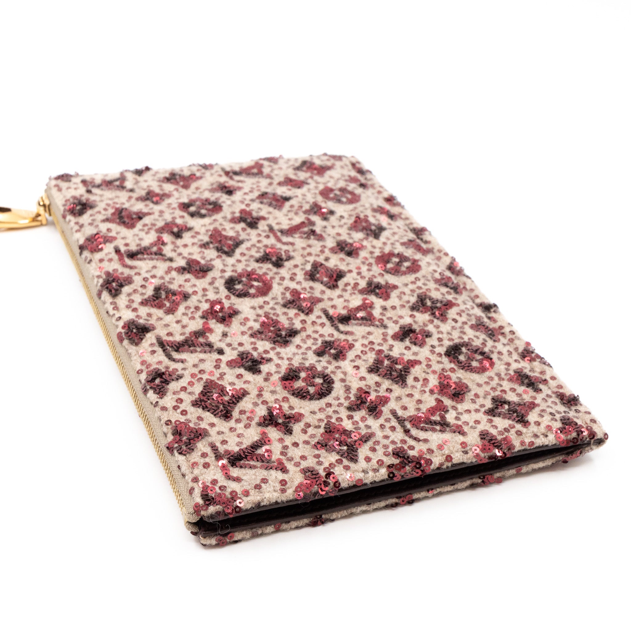 Sunshine Express Pochette Sequin Monogram Bordeaux