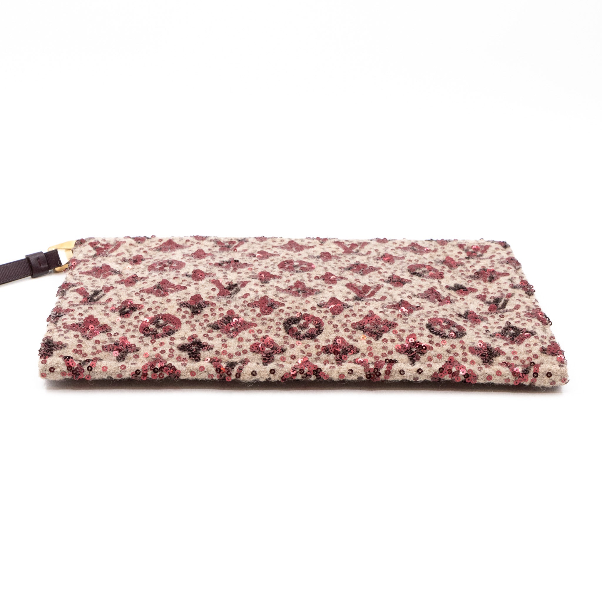 Sunshine Express Pochette Sequin Monogram Bordeaux