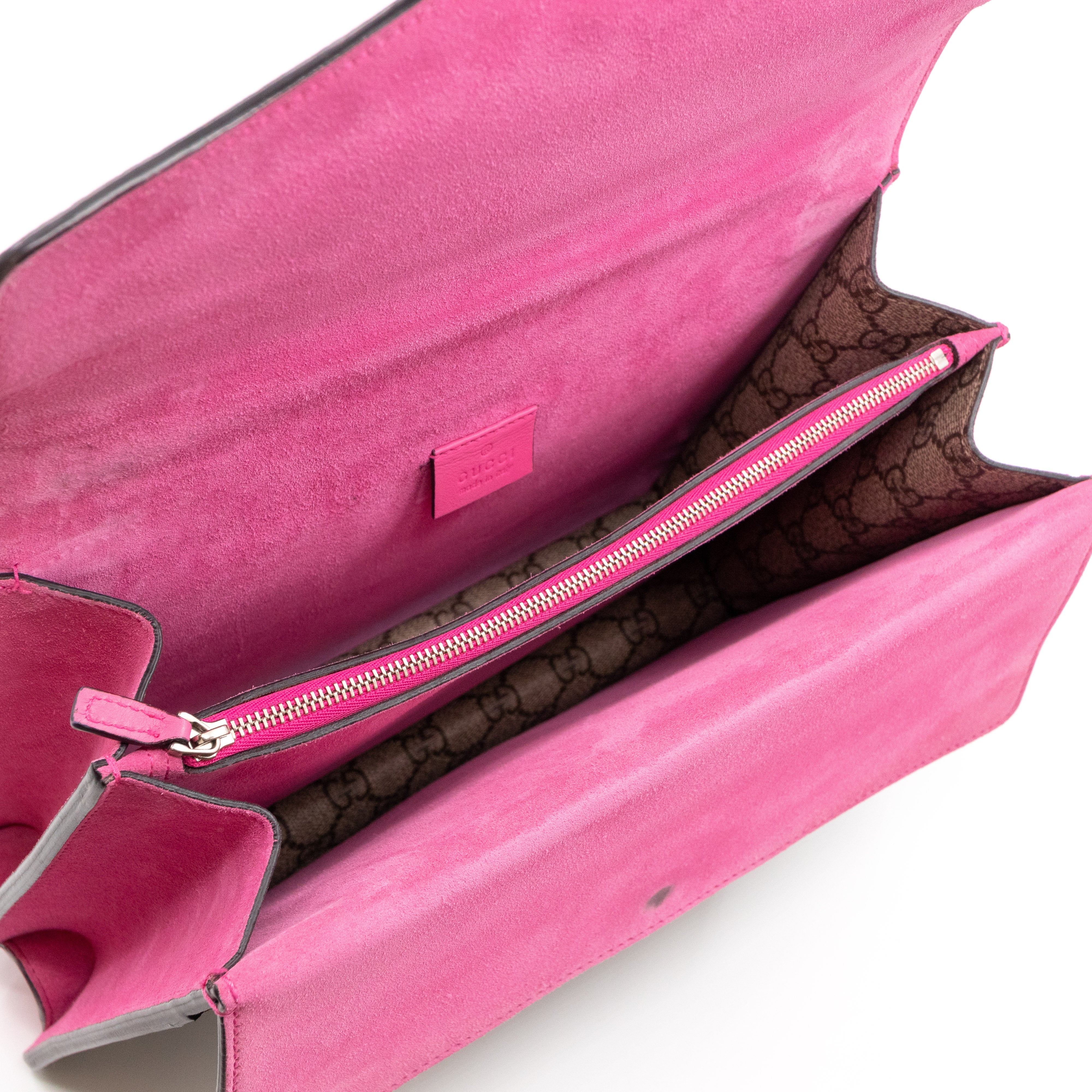 Dionysus Medium GG Supreme Pierced Heart Embroidered