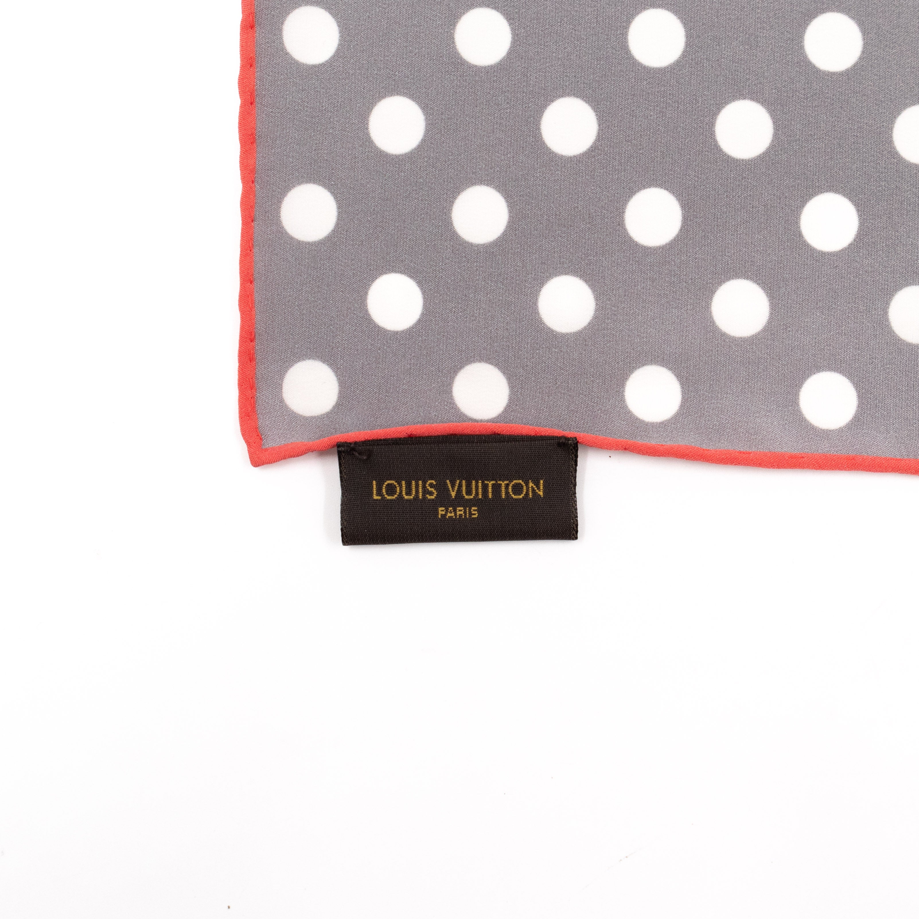 Balloon Dot Silk Scarf Cerise