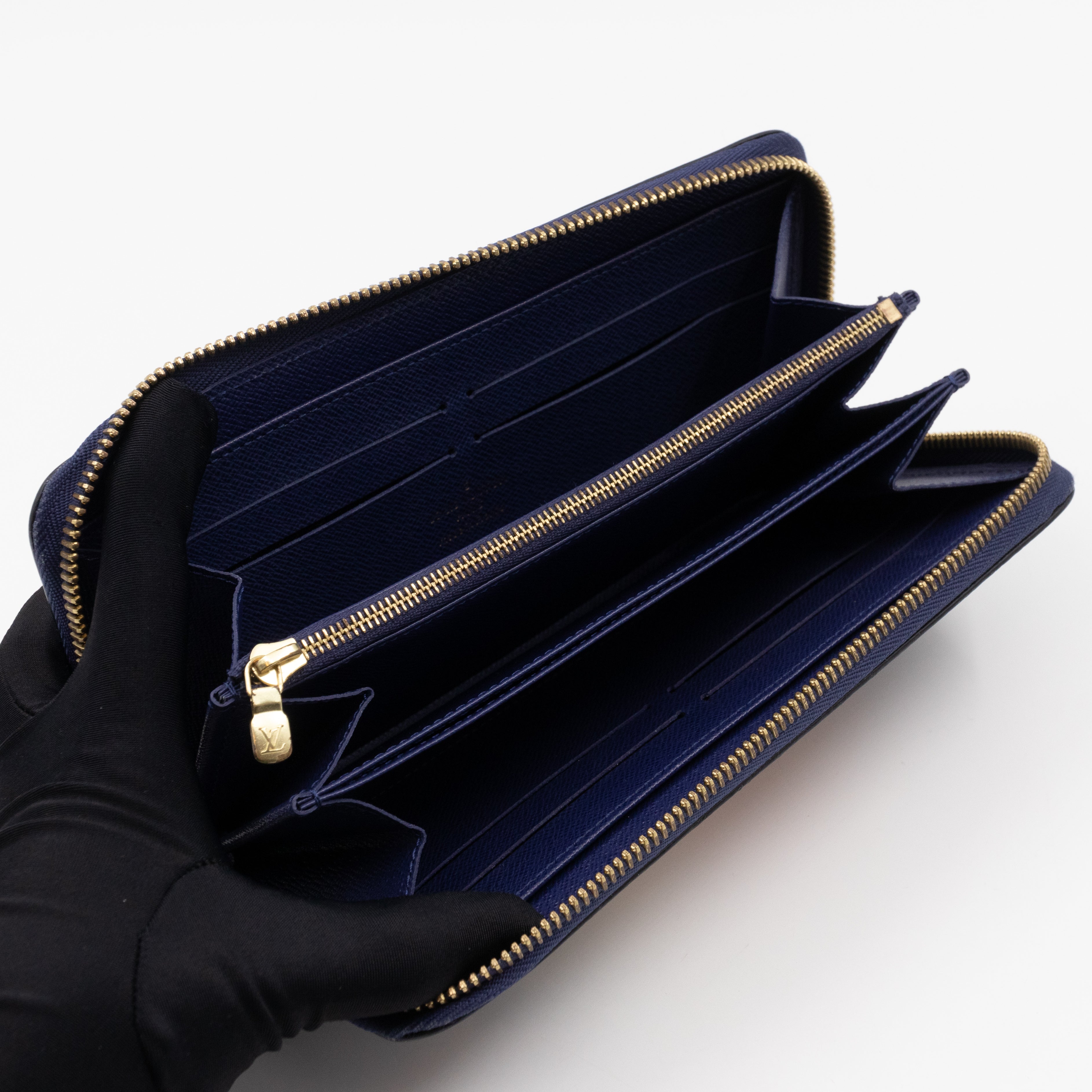 Zippy Wallet Owl Blue Epi Leather