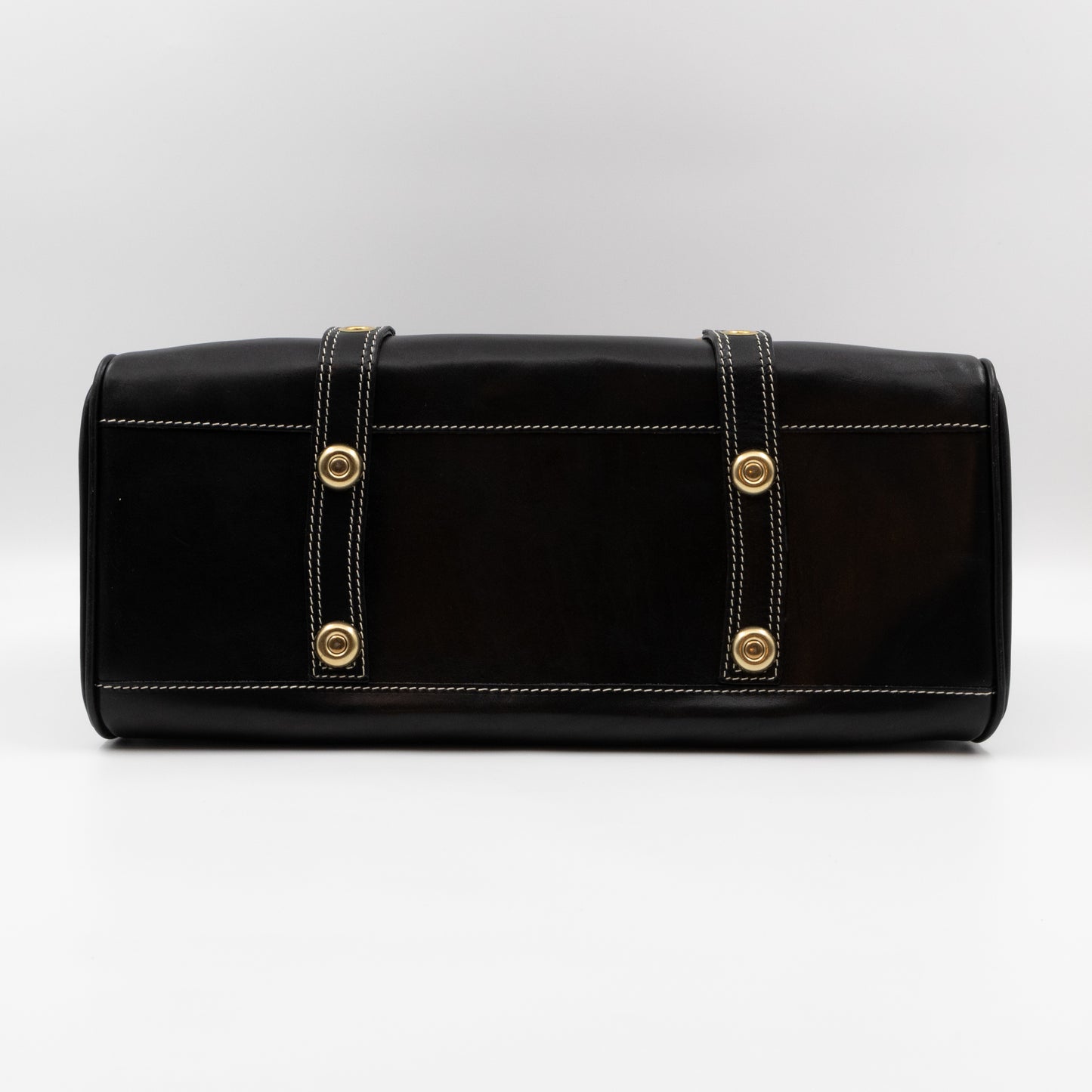Luella Giselle Satchel Bag Black Leather