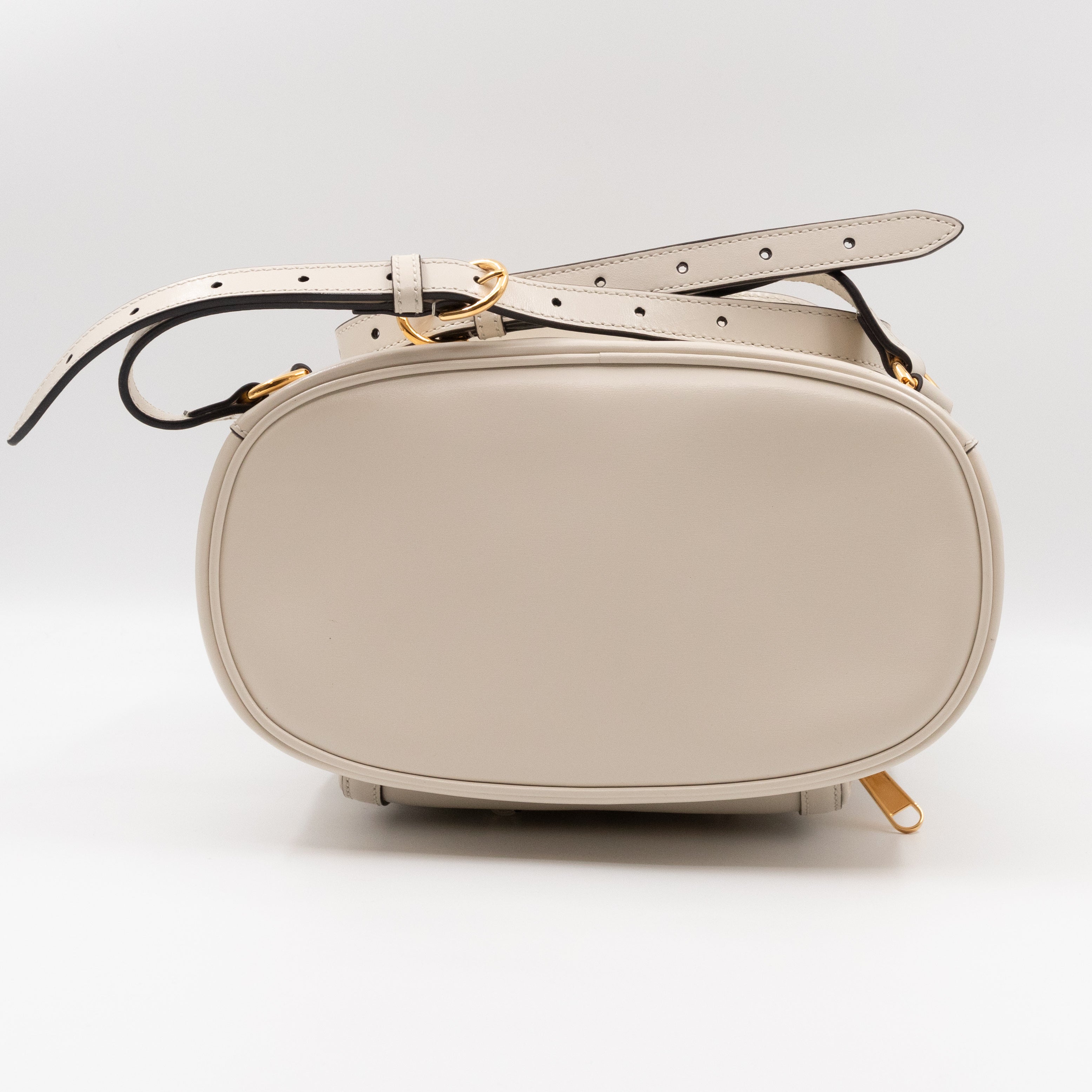 1955 Horsebit Backpack Cream Leather