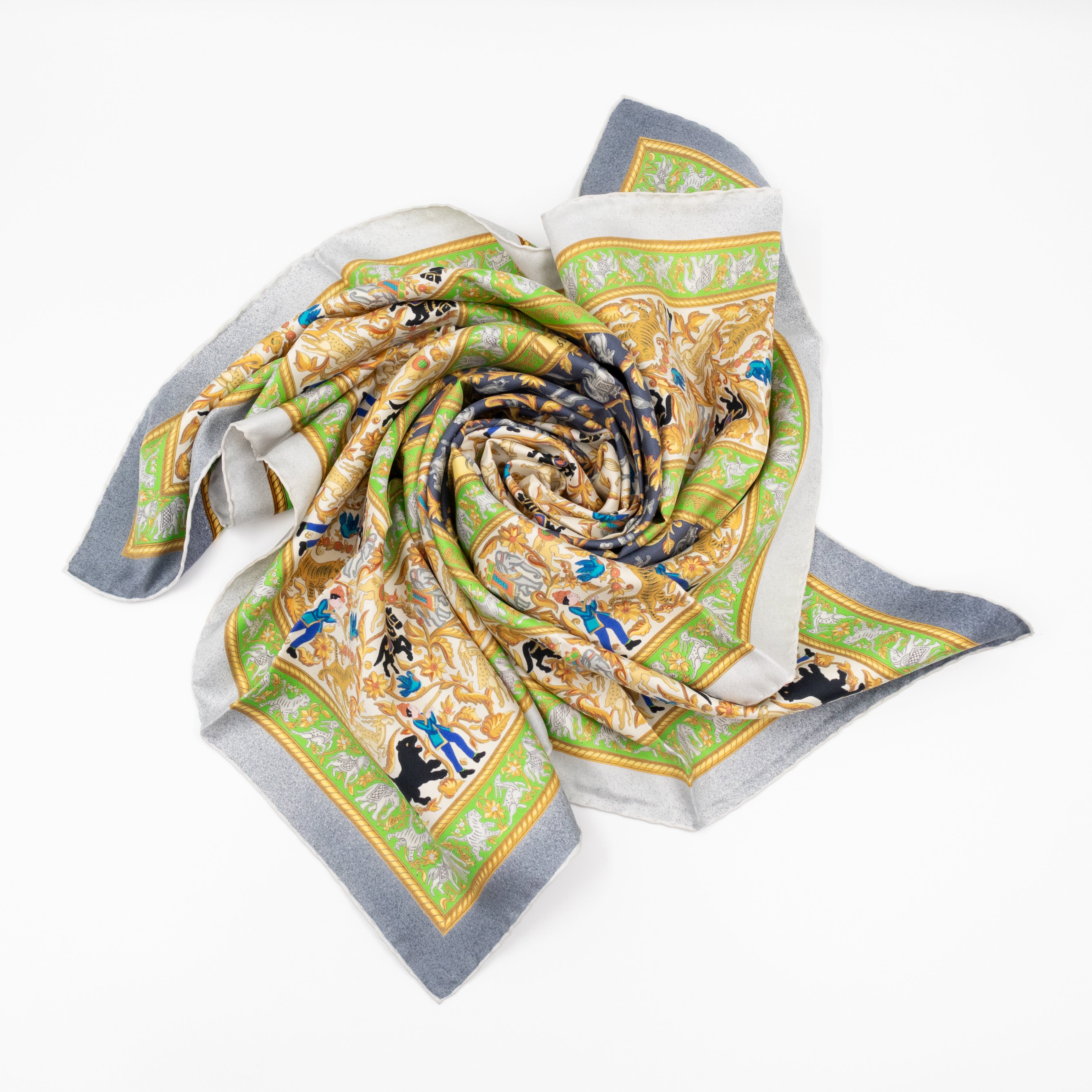 Silk Scarf 90 Chasse en Inde