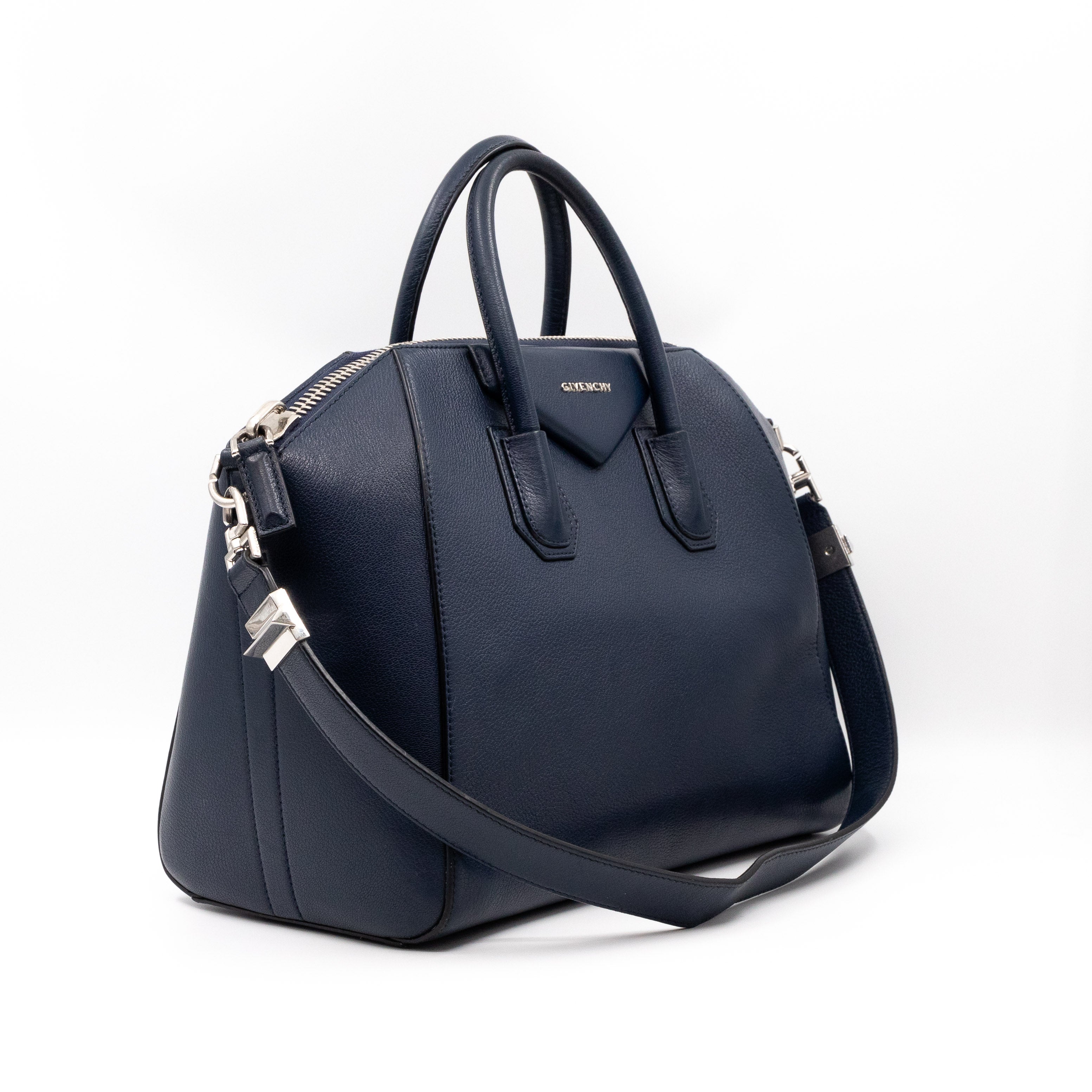 Antigona Medium Night Blue Leather