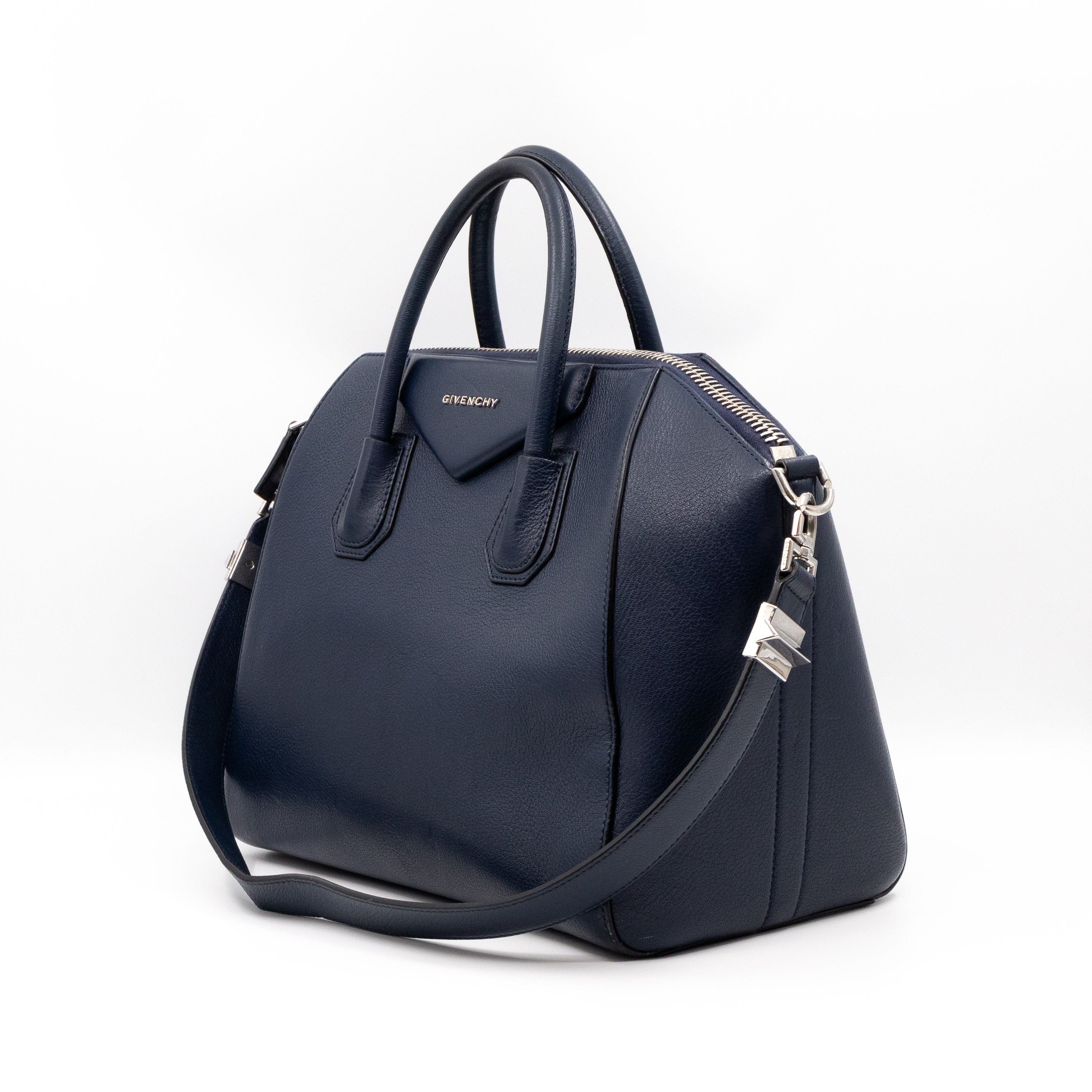 Antigona Medium Night Blue Leather