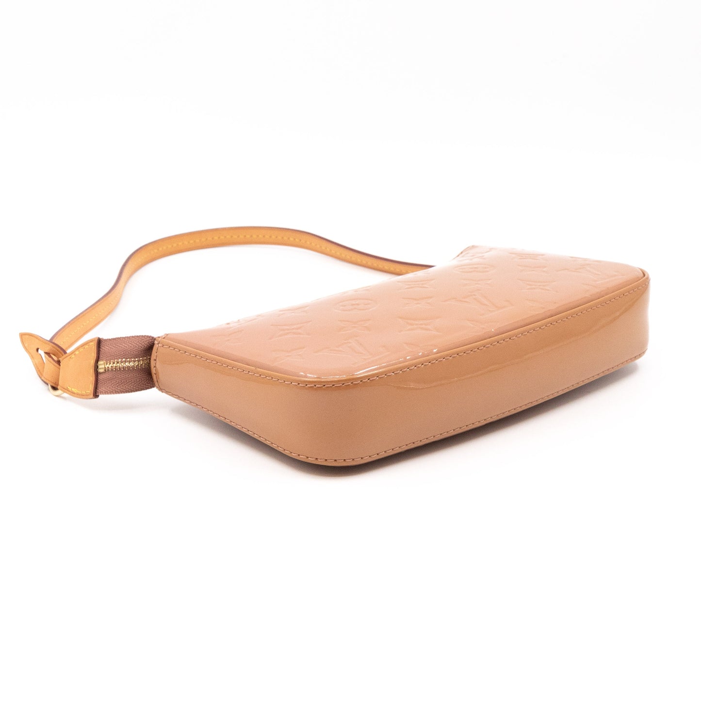Pochette Accessoires Vernis Rose Velours