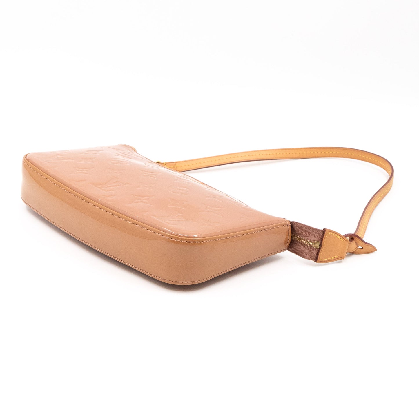 Pochette Accessoires Vernis Rose Velours