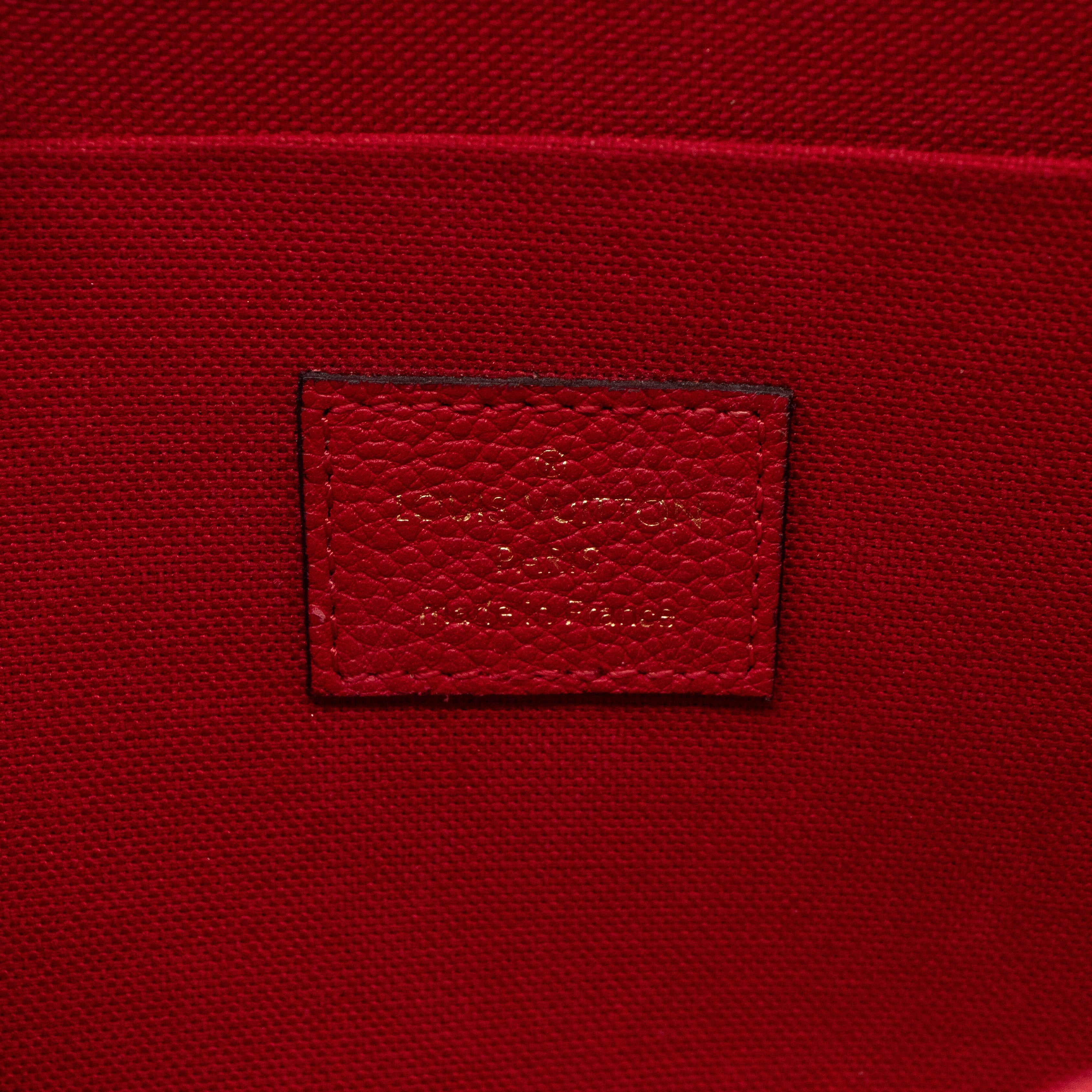 Pochette Felicie Monogram Empreinte Scarlet