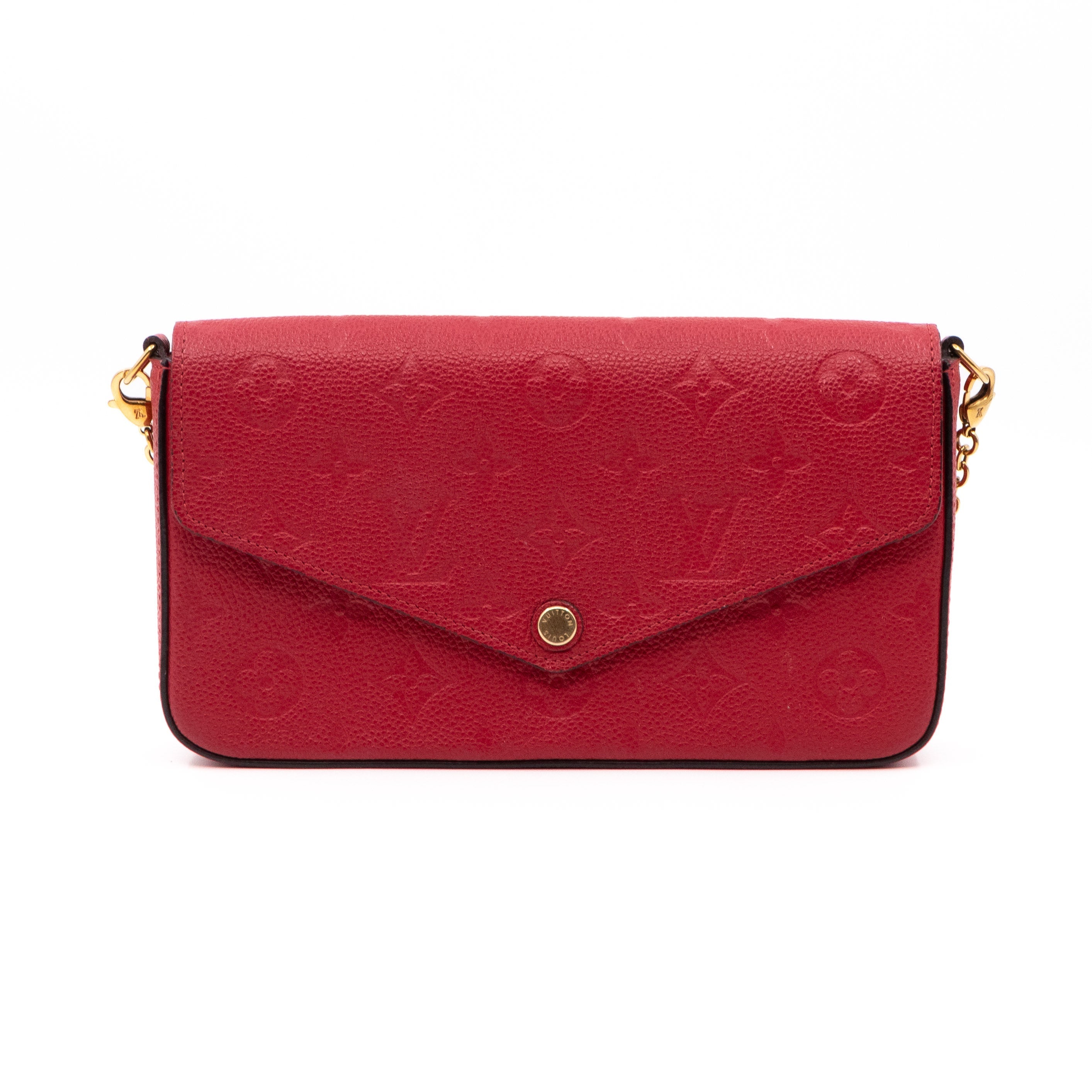 Pochette Felicie Monogram Empreinte Scarlet