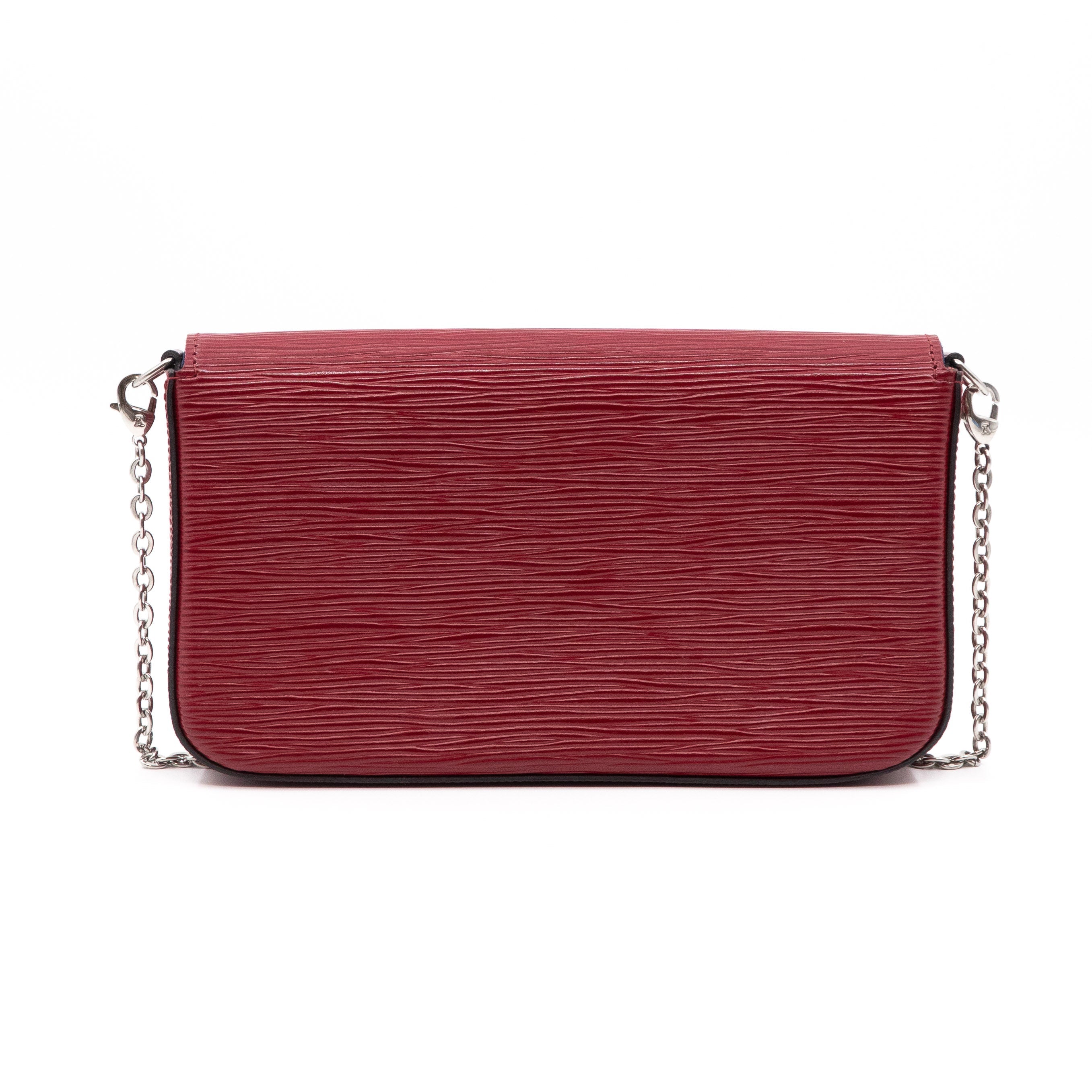 Pochette Felicie Epi Leather Fuchsia