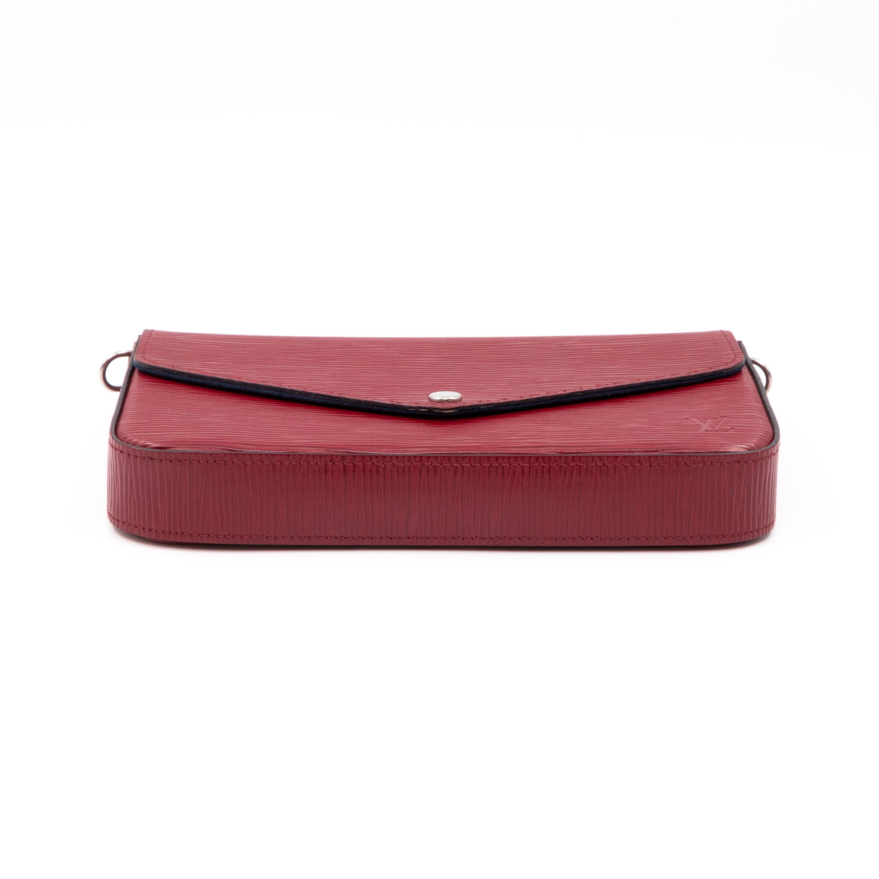 Pochette Felicie Epi Leather Fuchsia