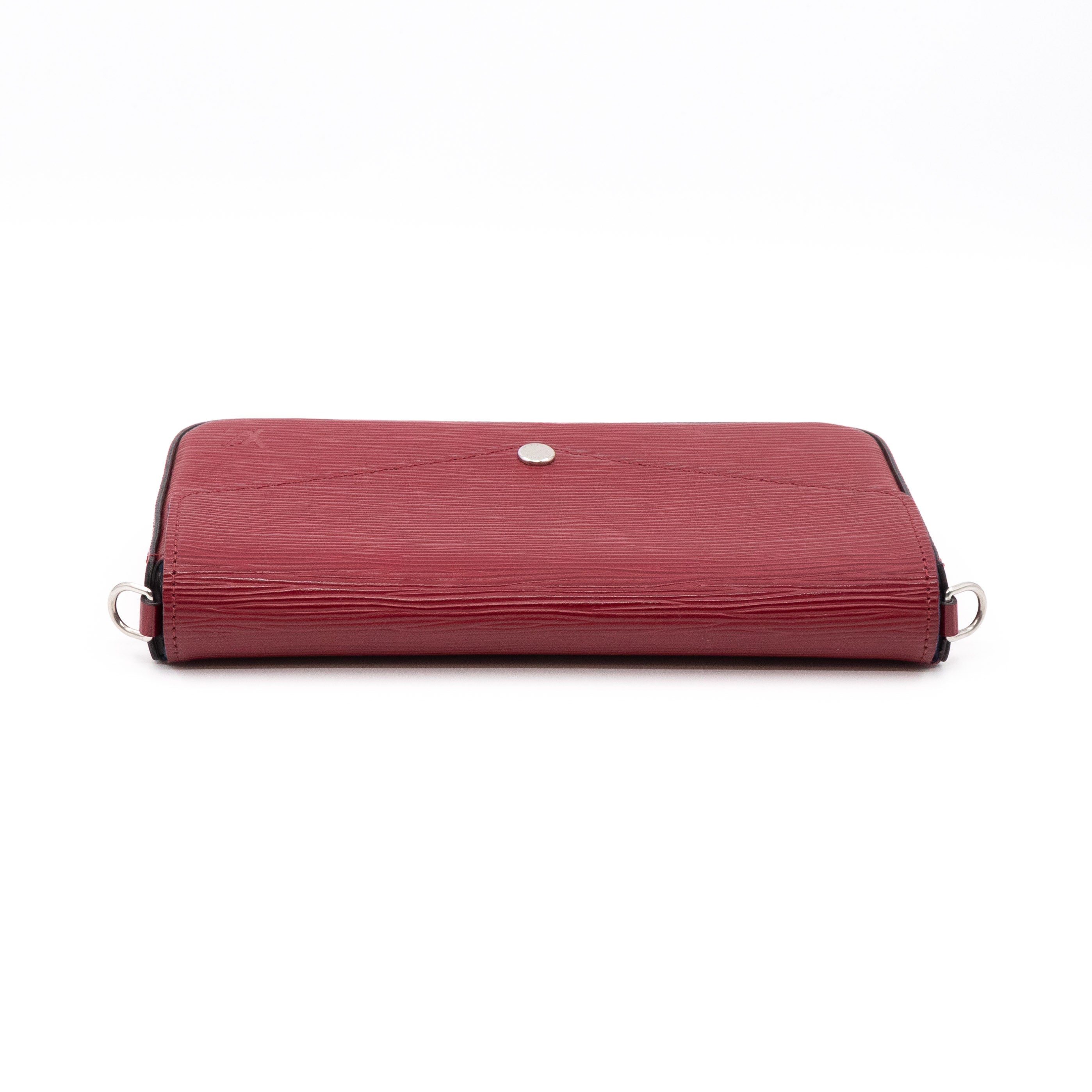 Pochette Felicie Epi Leather Fuchsia