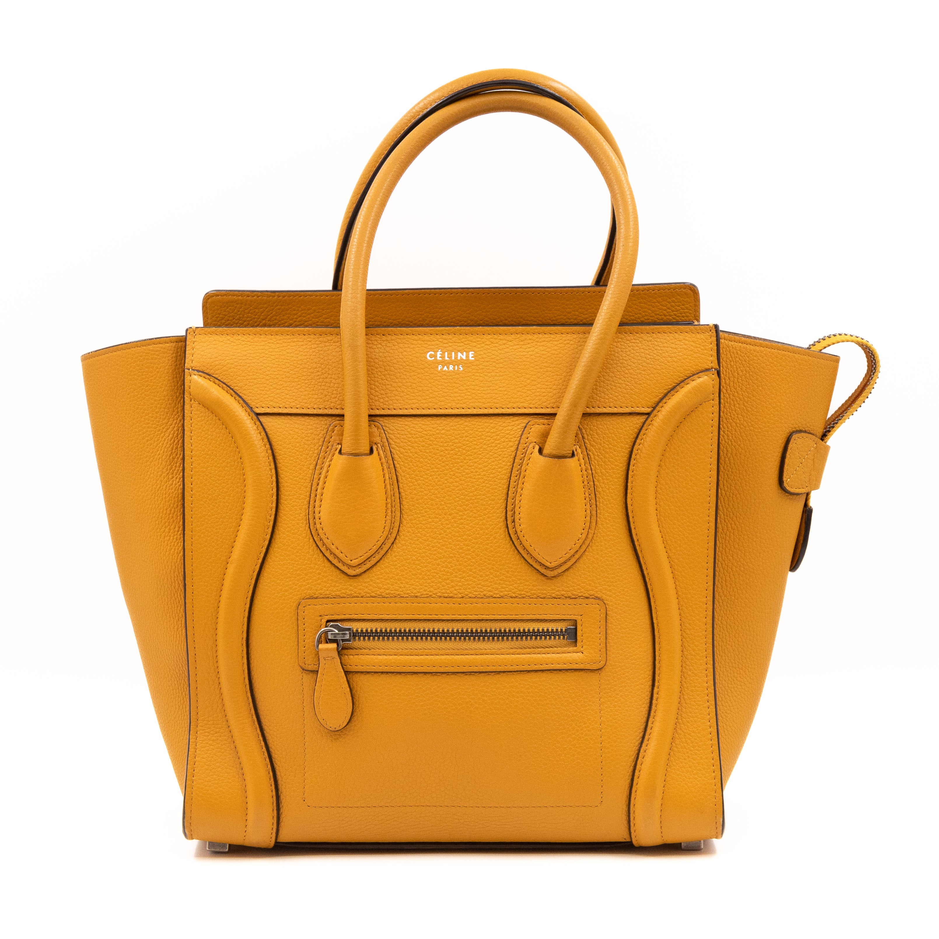 Micro Luggage Amber Leather