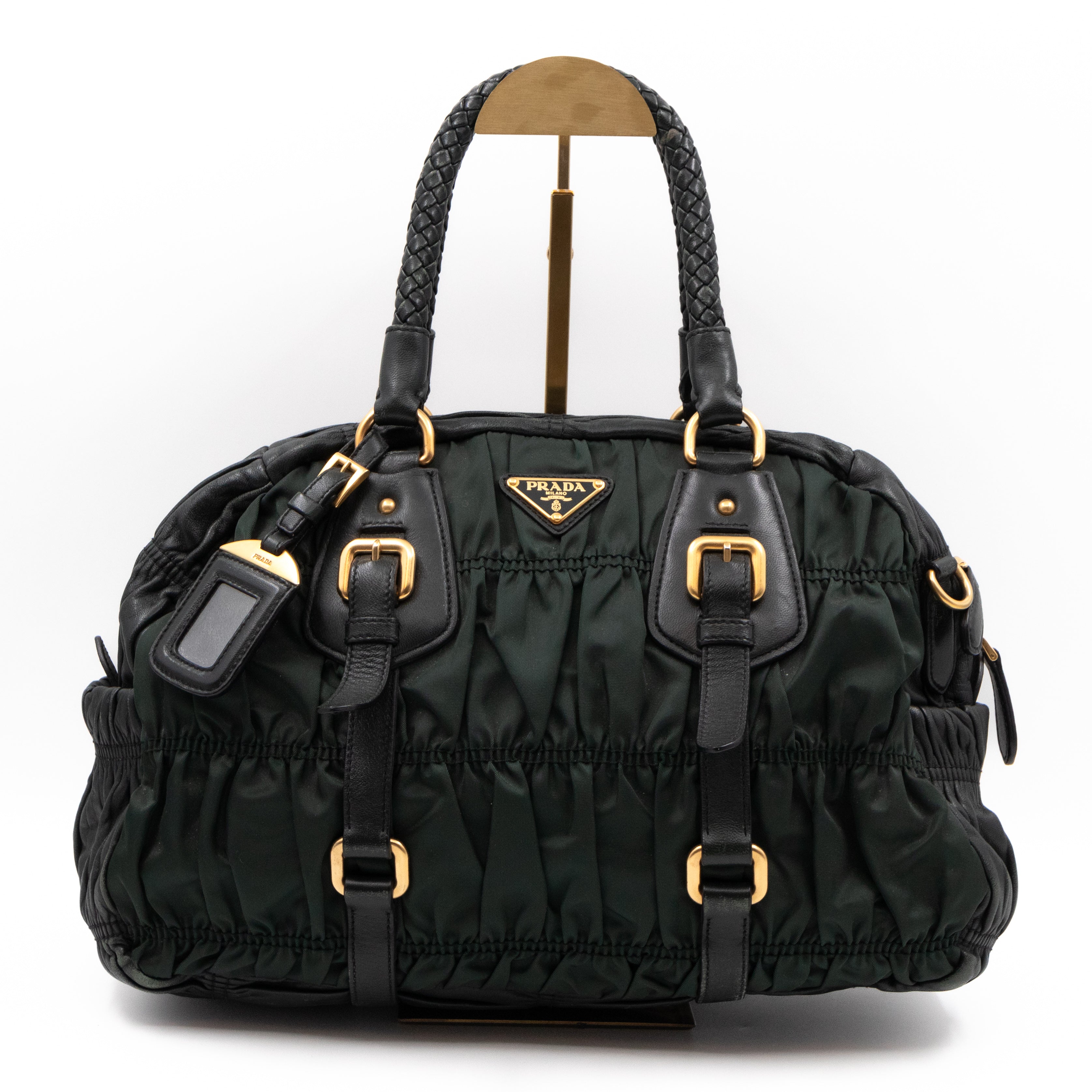 Gaufre Tote Green Tessuto Nylon