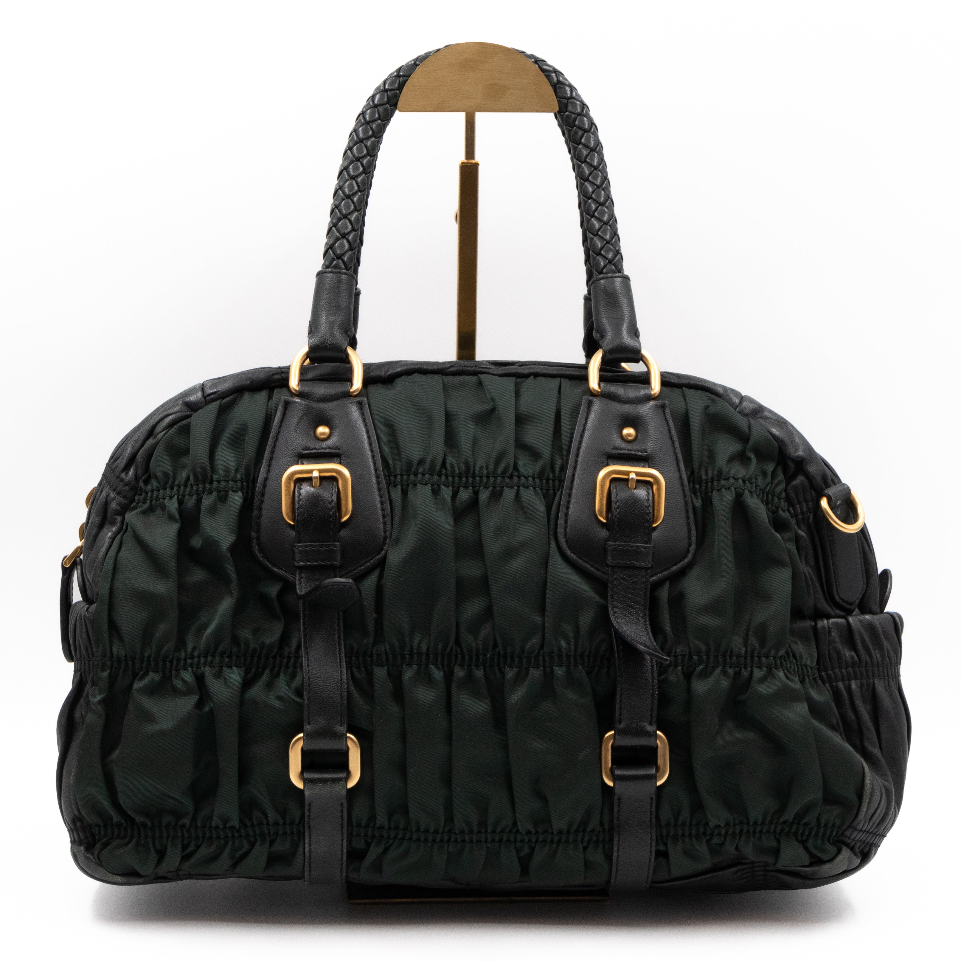 Gaufre Tote Green Tessuto Nylon