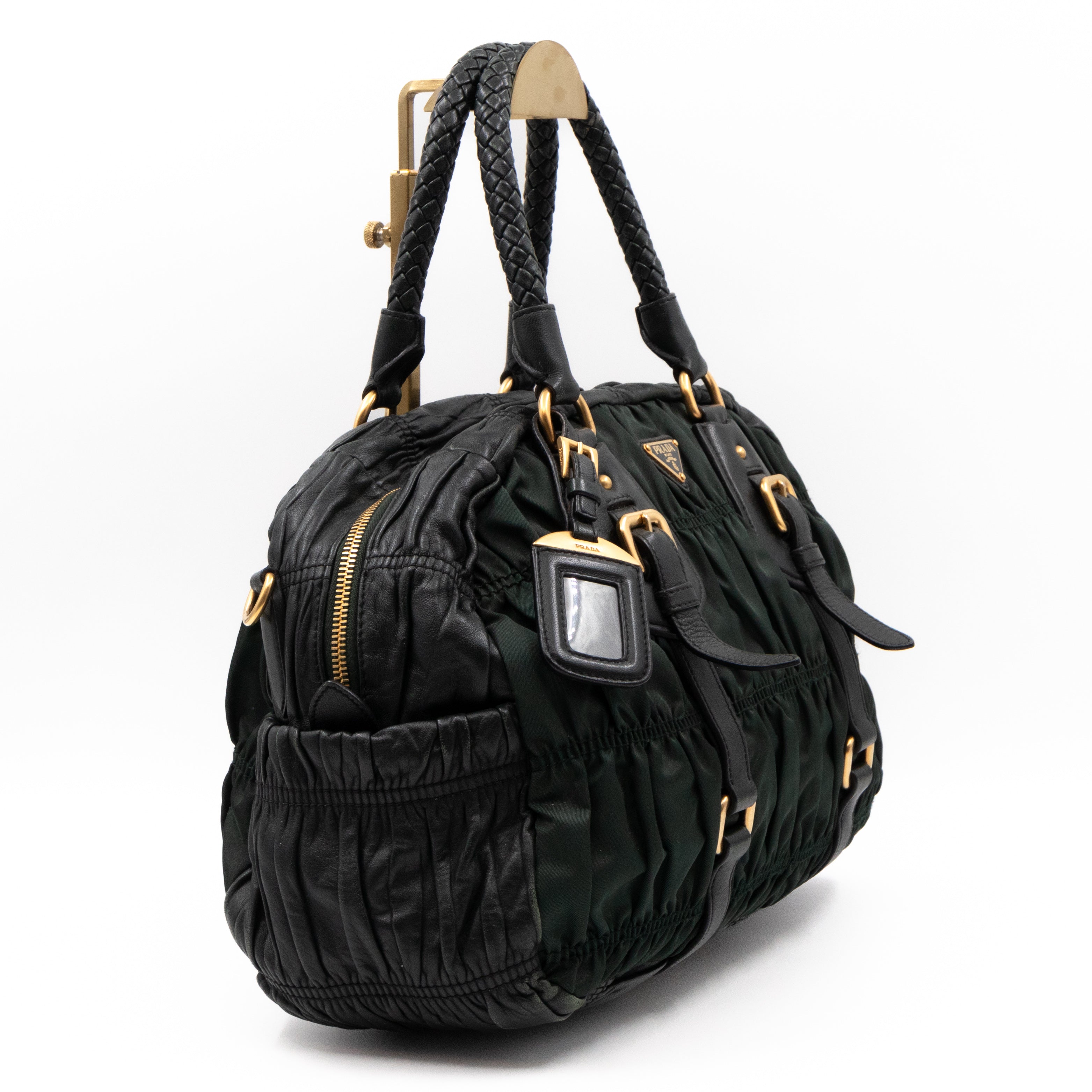 Gaufre Tote Green Tessuto Nylon