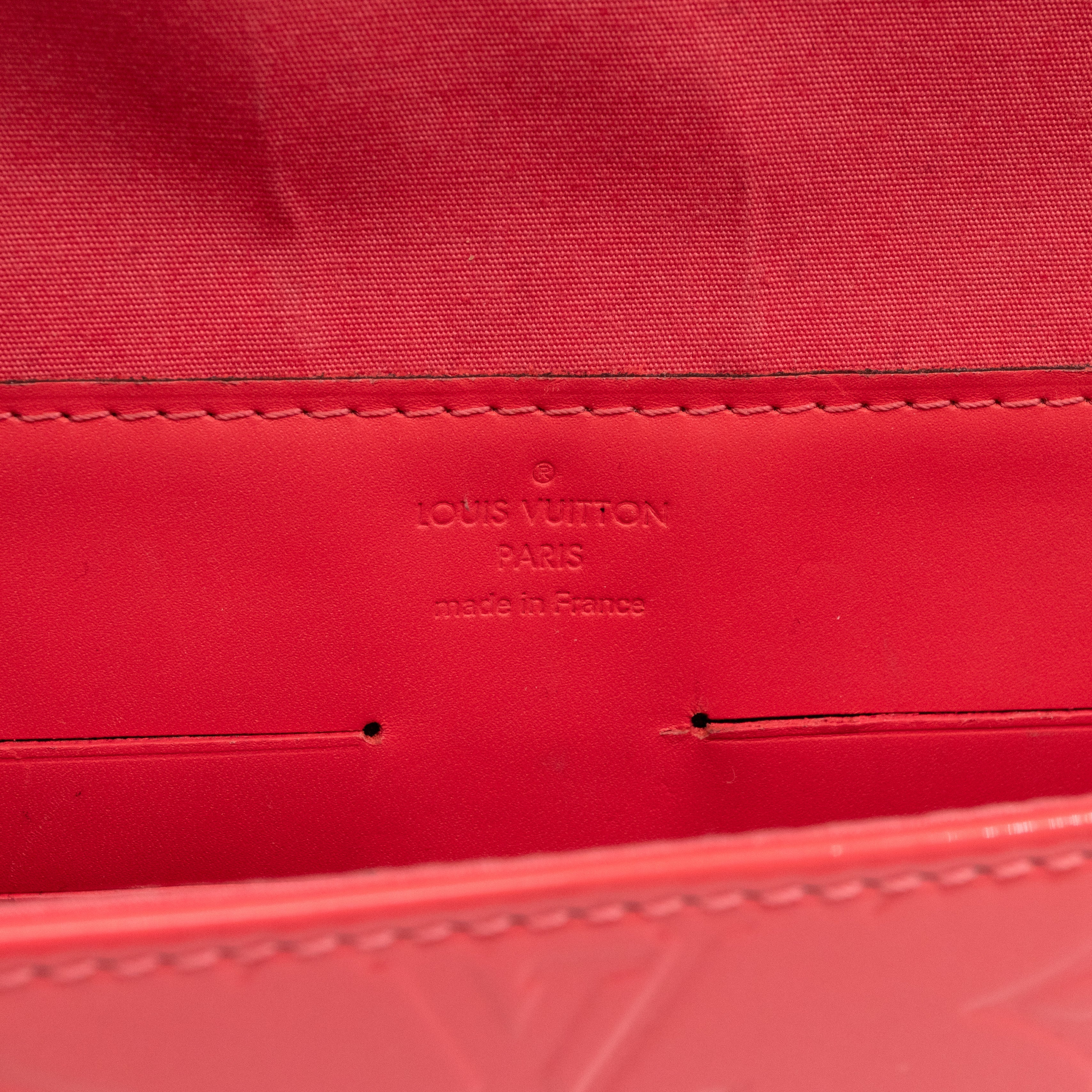 Ana Clutch Vernis Rose Litchi