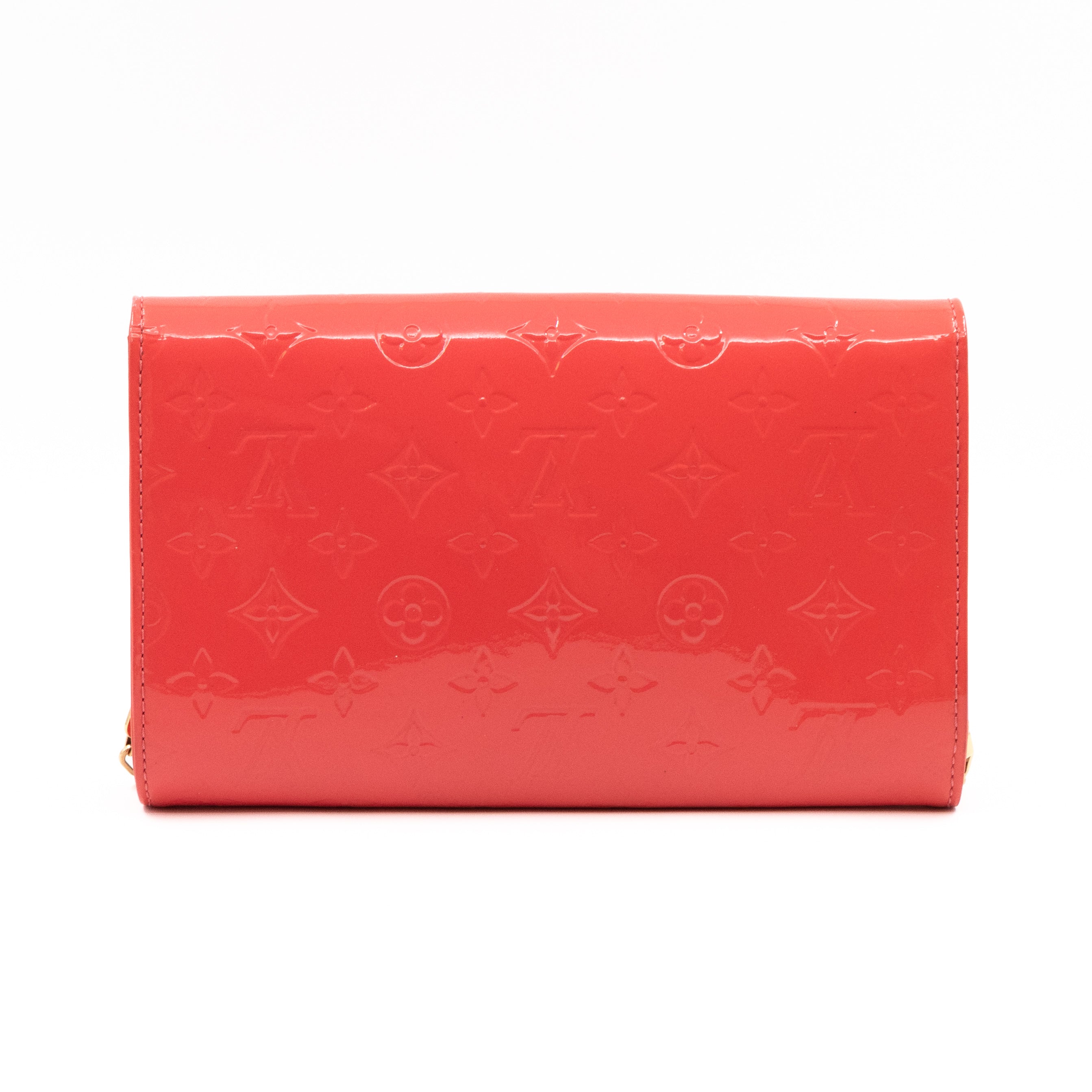 Ana Clutch Vernis Rose Litchi