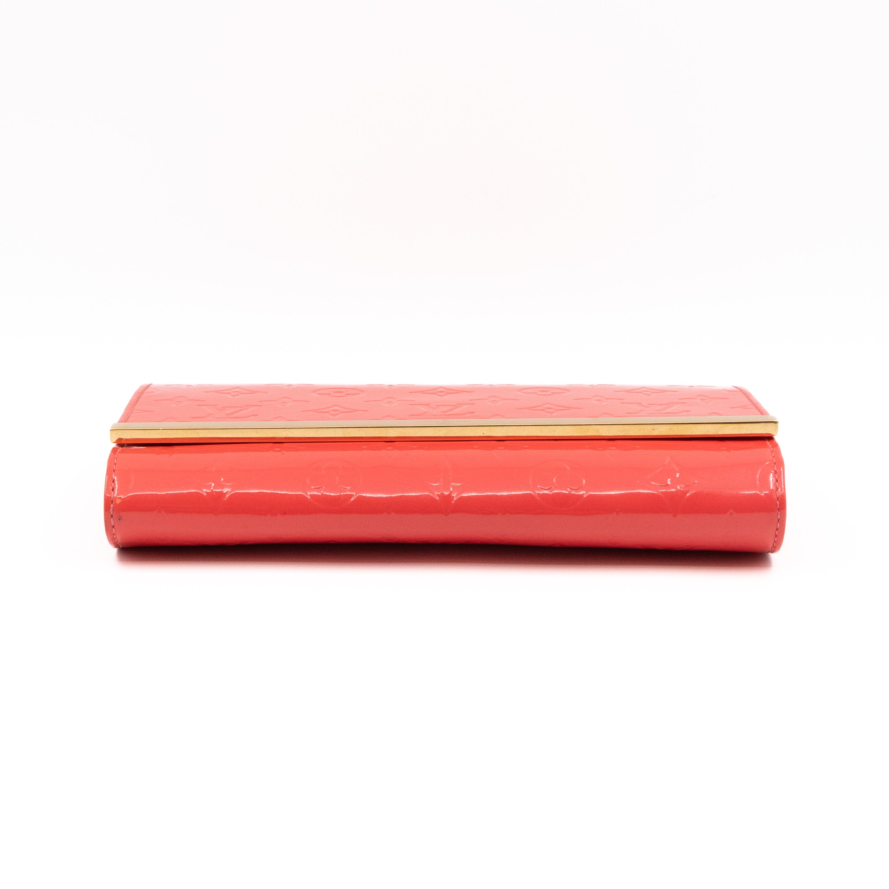 Ana Clutch Vernis Rose Litchi