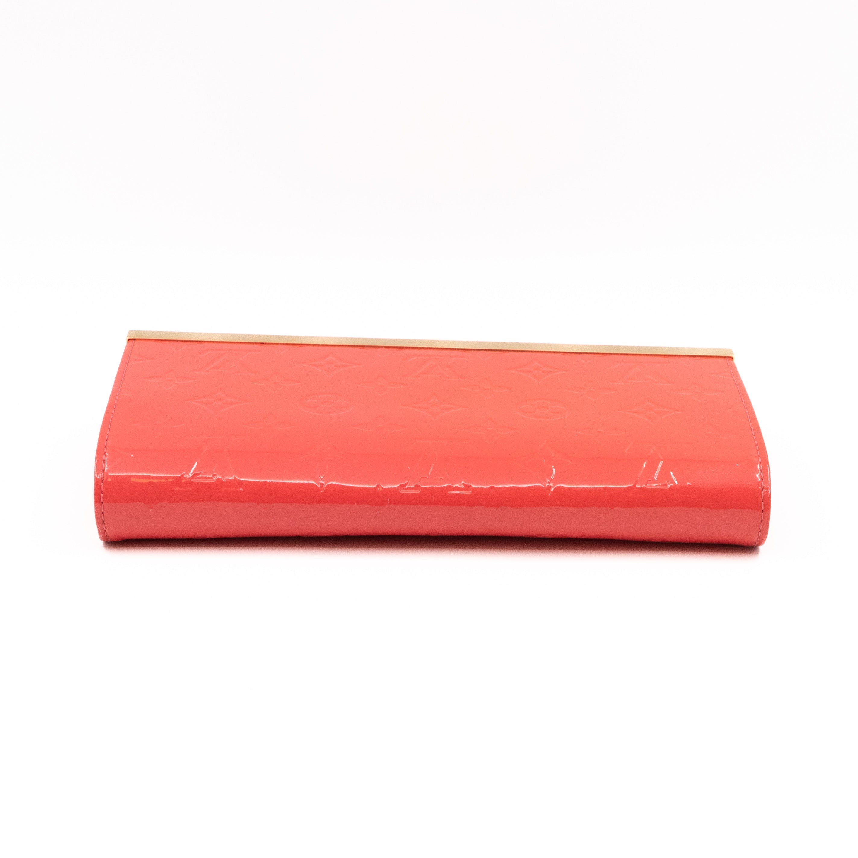 Ana Clutch Vernis Rose Litchi