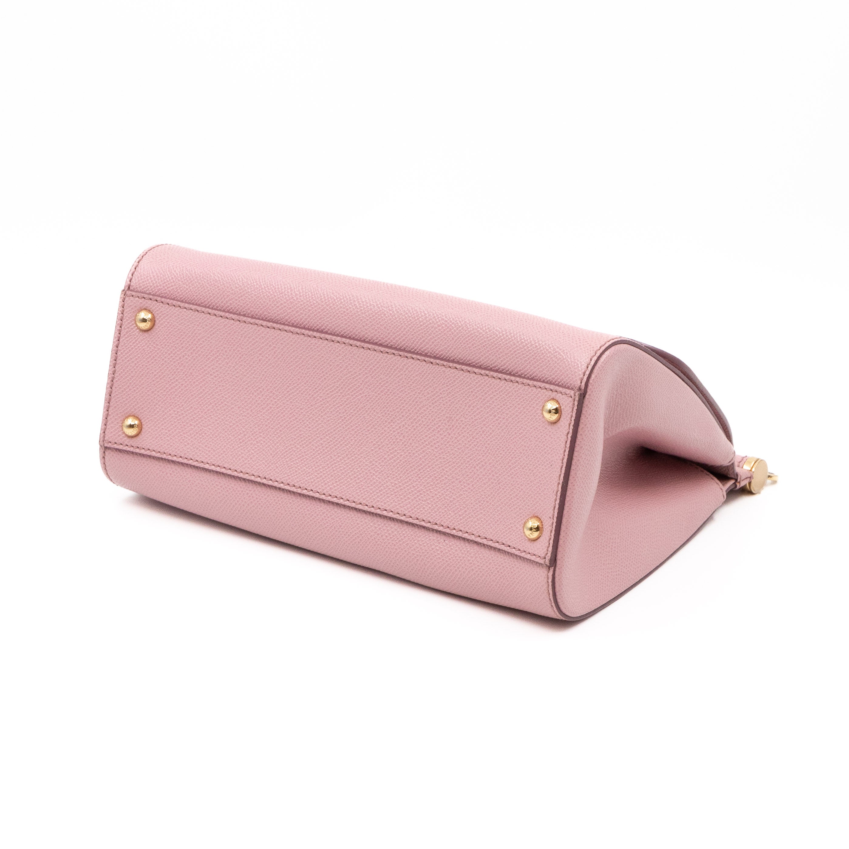 Sicily Medium Dauphine Leather Light Pink