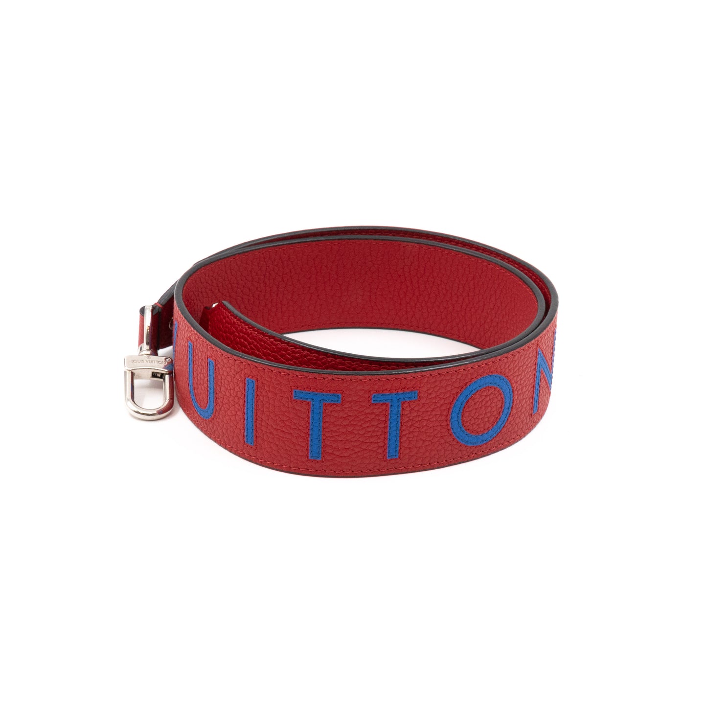 Bandoulière Shoulder Strap Red Leather