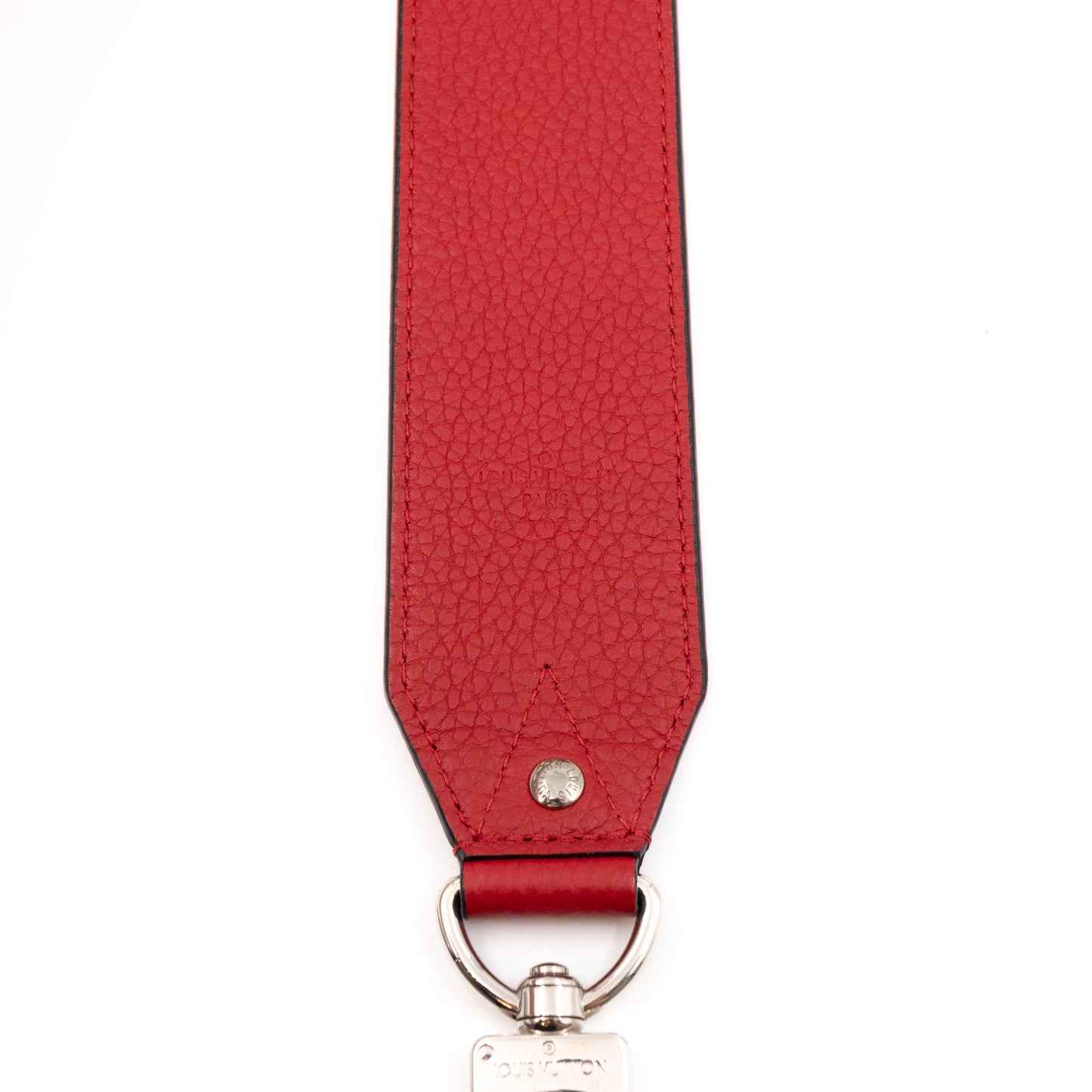 Bandoulière Shoulder Strap Red Leather