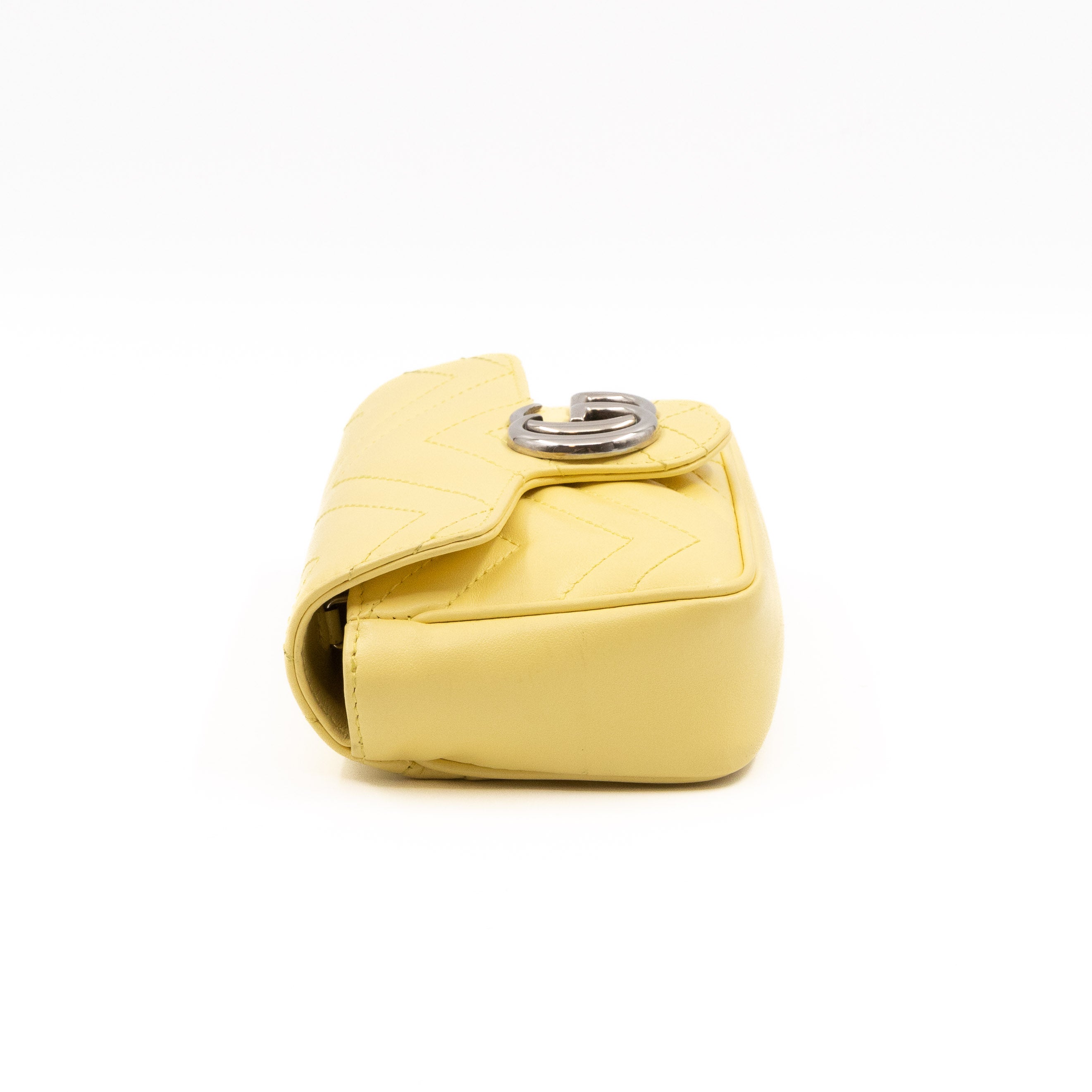 GG Marmont Flap Matelassé Super Mini Yellow