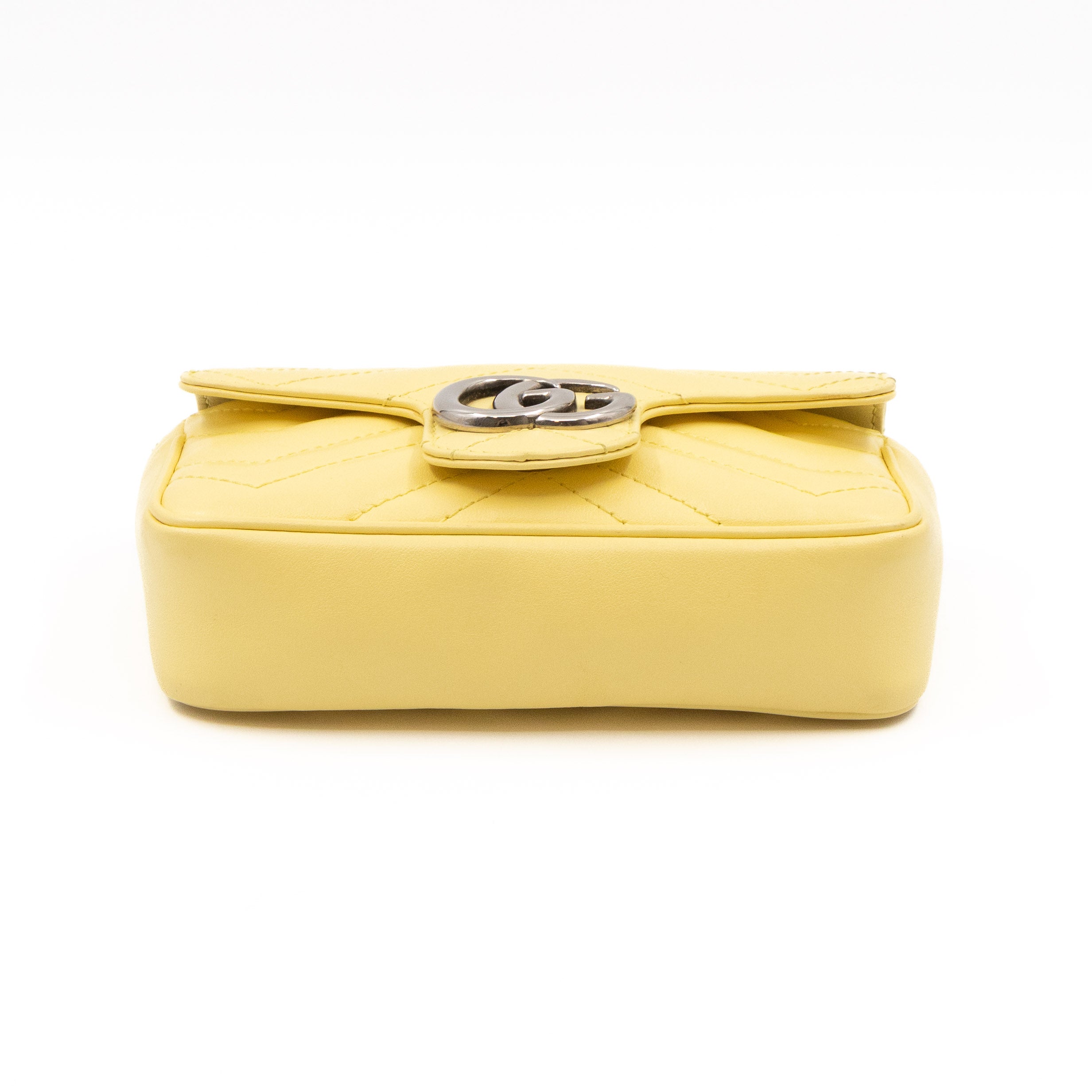 GG Marmont Flap Matelassé Super Mini Yellow