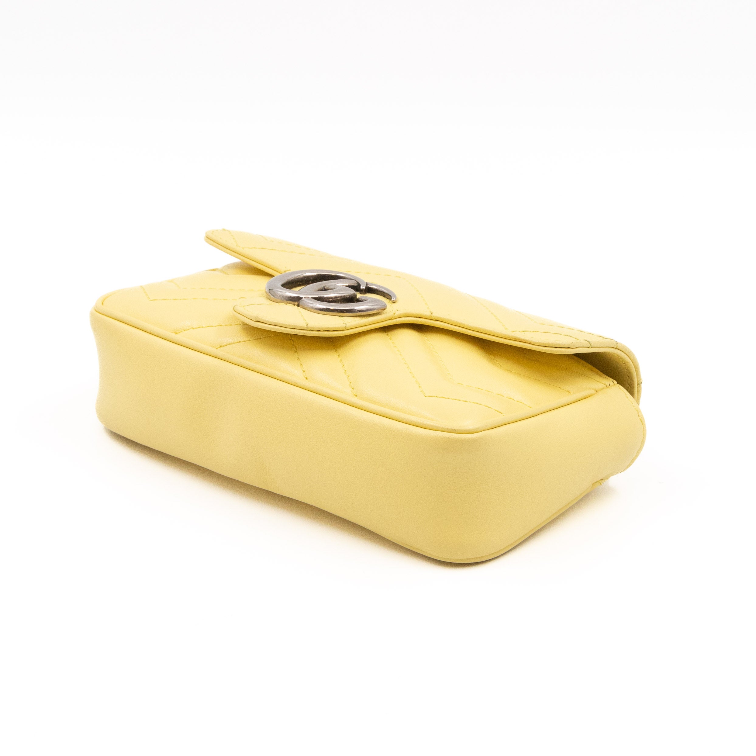 GG Marmont Flap Matelassé Super Mini Yellow