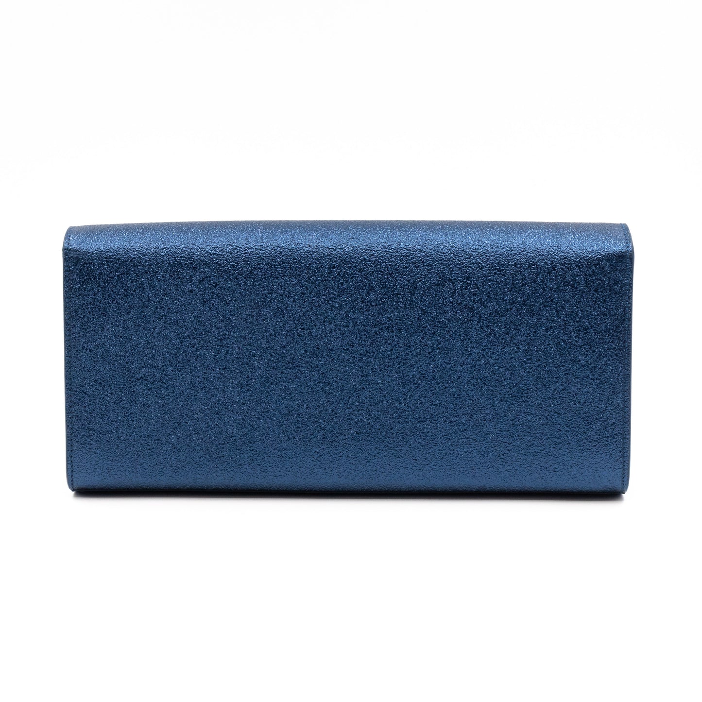 Kate Clutch Blue Metallic Glitter Leather