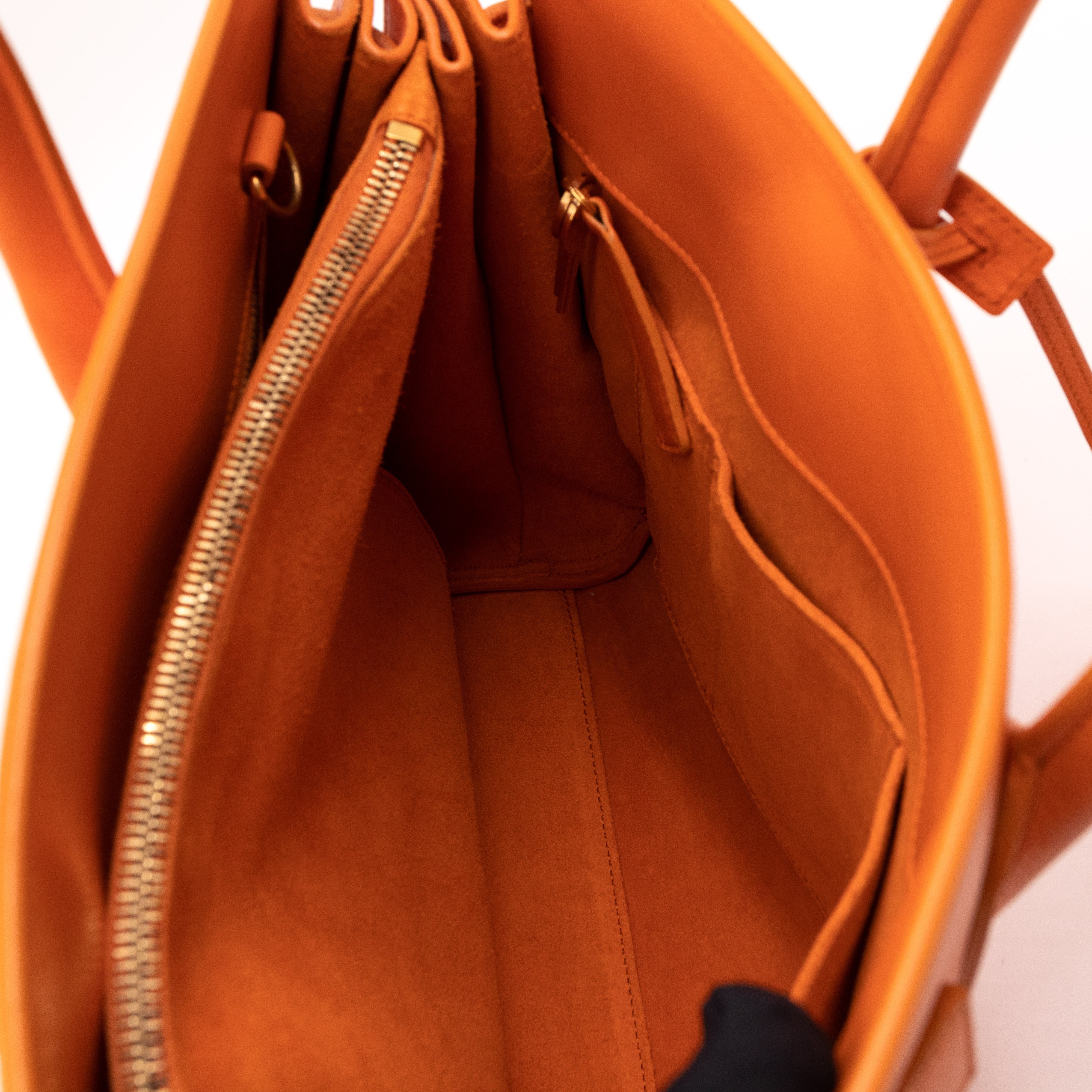 Sac de Jour Small Orange Leather