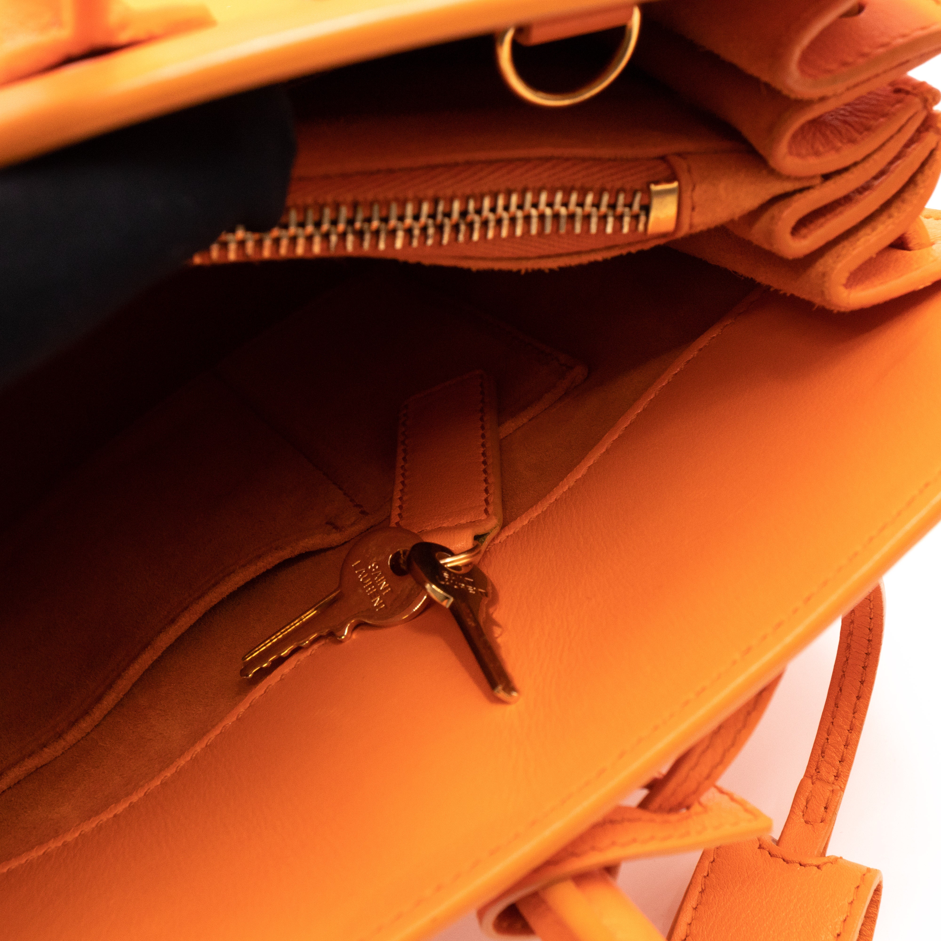 Sac de Jour Small Orange Leather