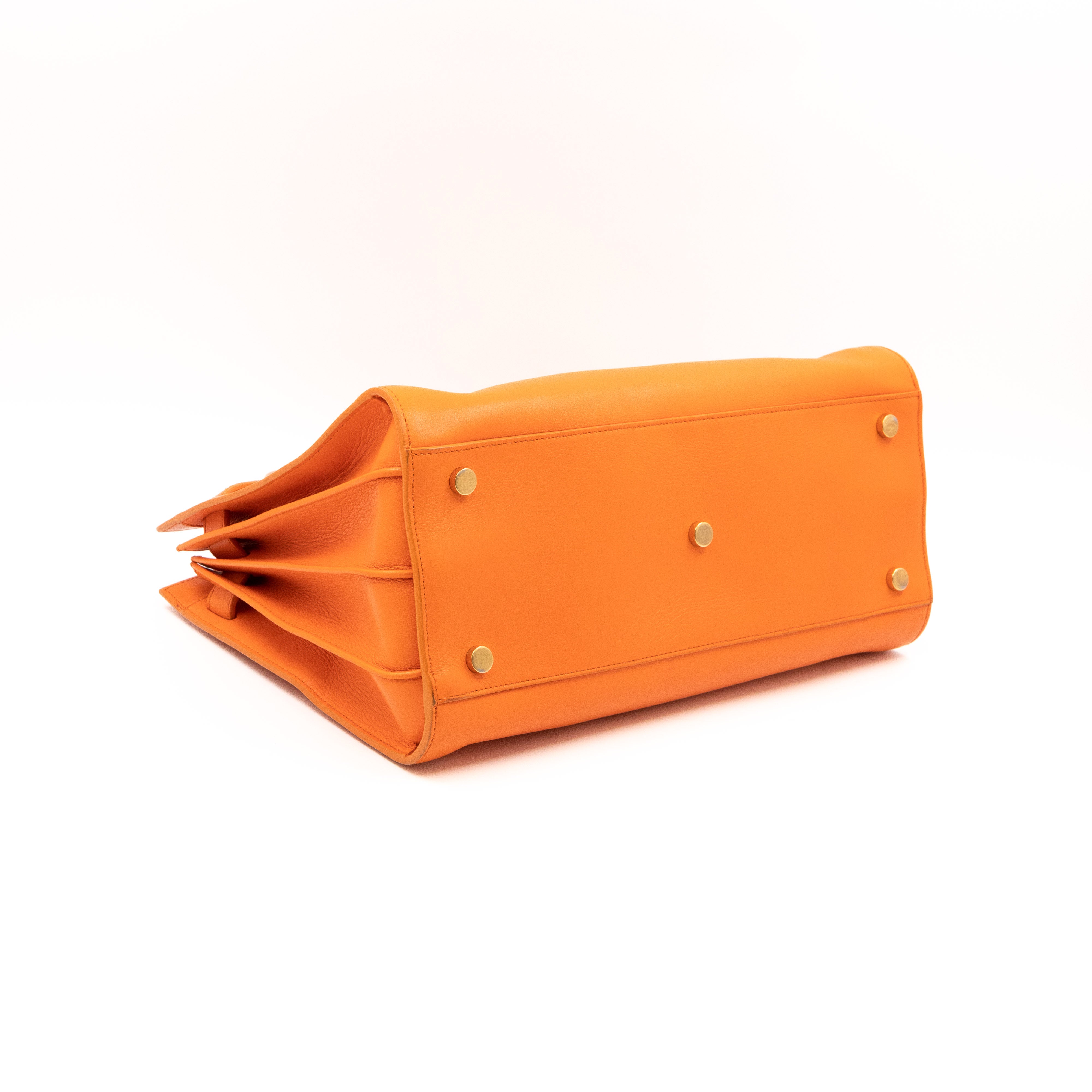 Sac de Jour Small Orange Leather