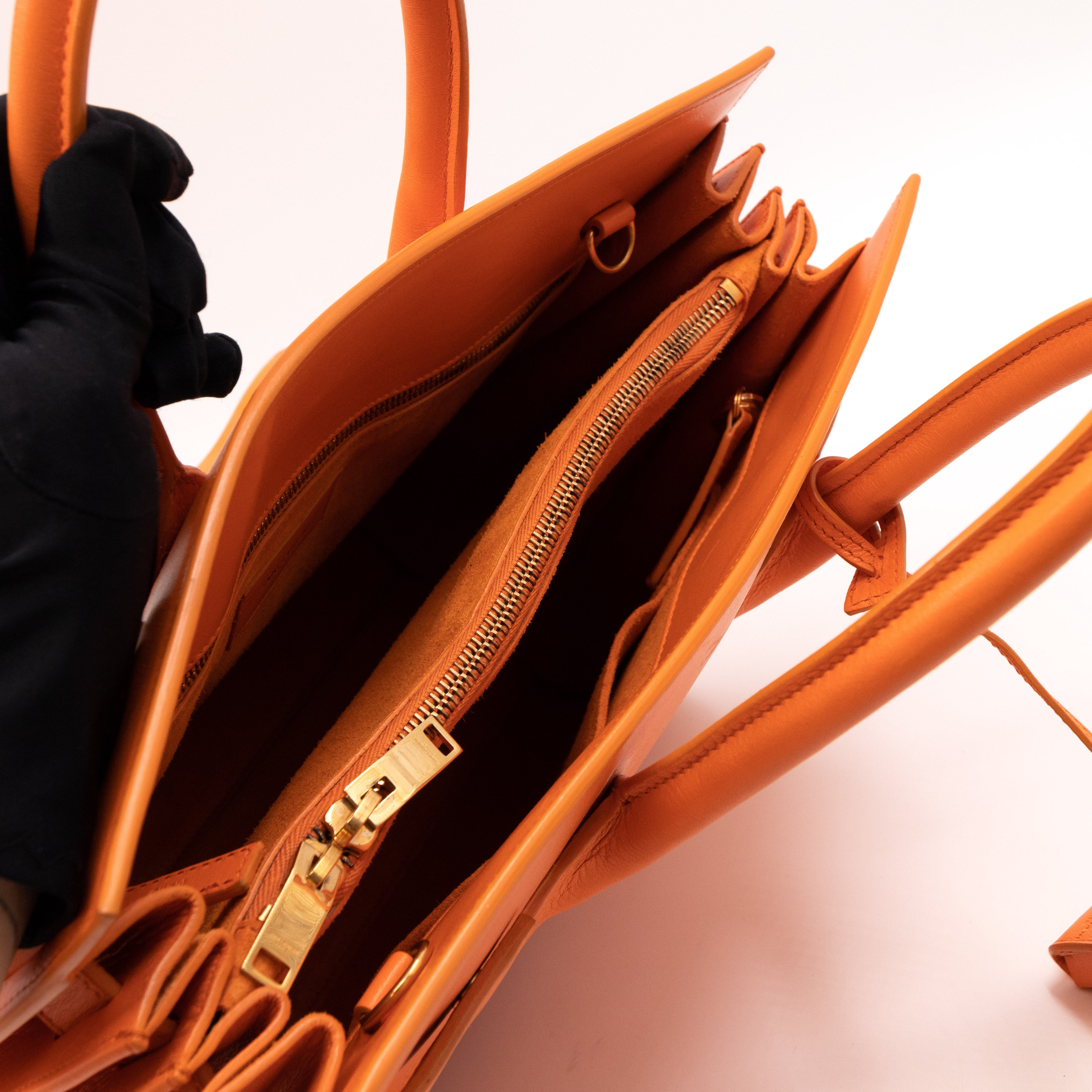 Sac de Jour Small Orange Leather