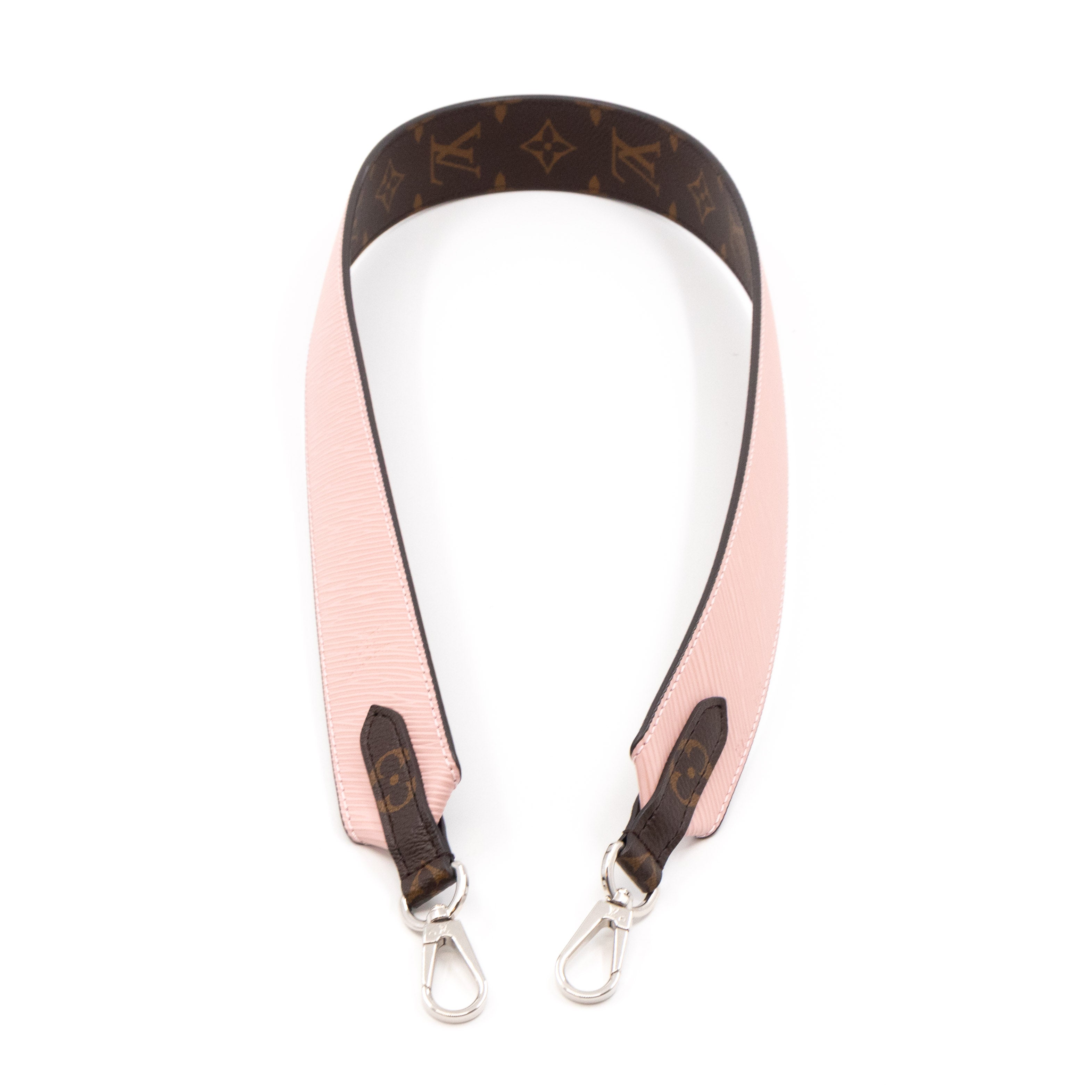Bandoulière Shoulder Strap Rose Ballerine Epi Leather