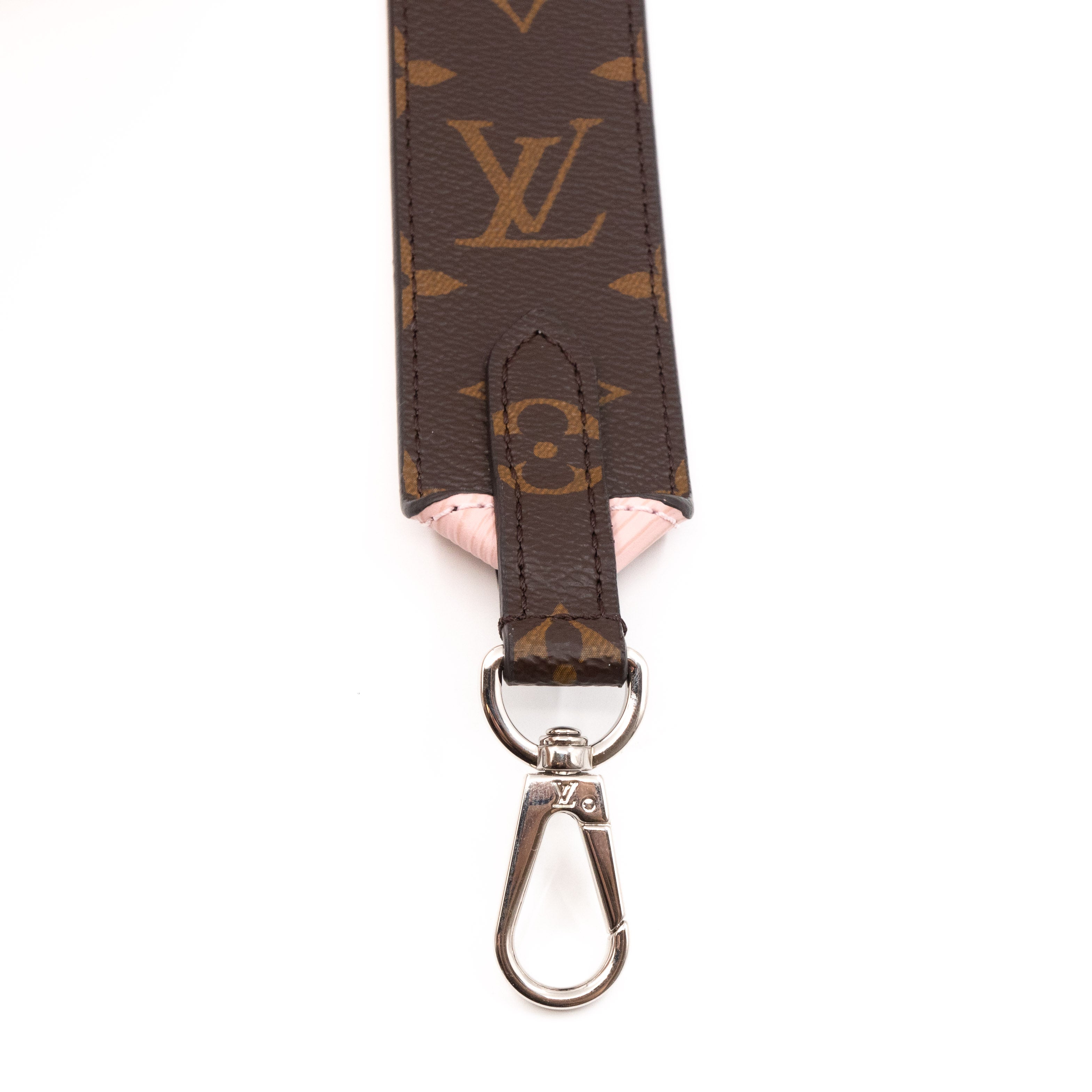 Bandoulière Shoulder Strap Rose Ballerine Epi Leather
