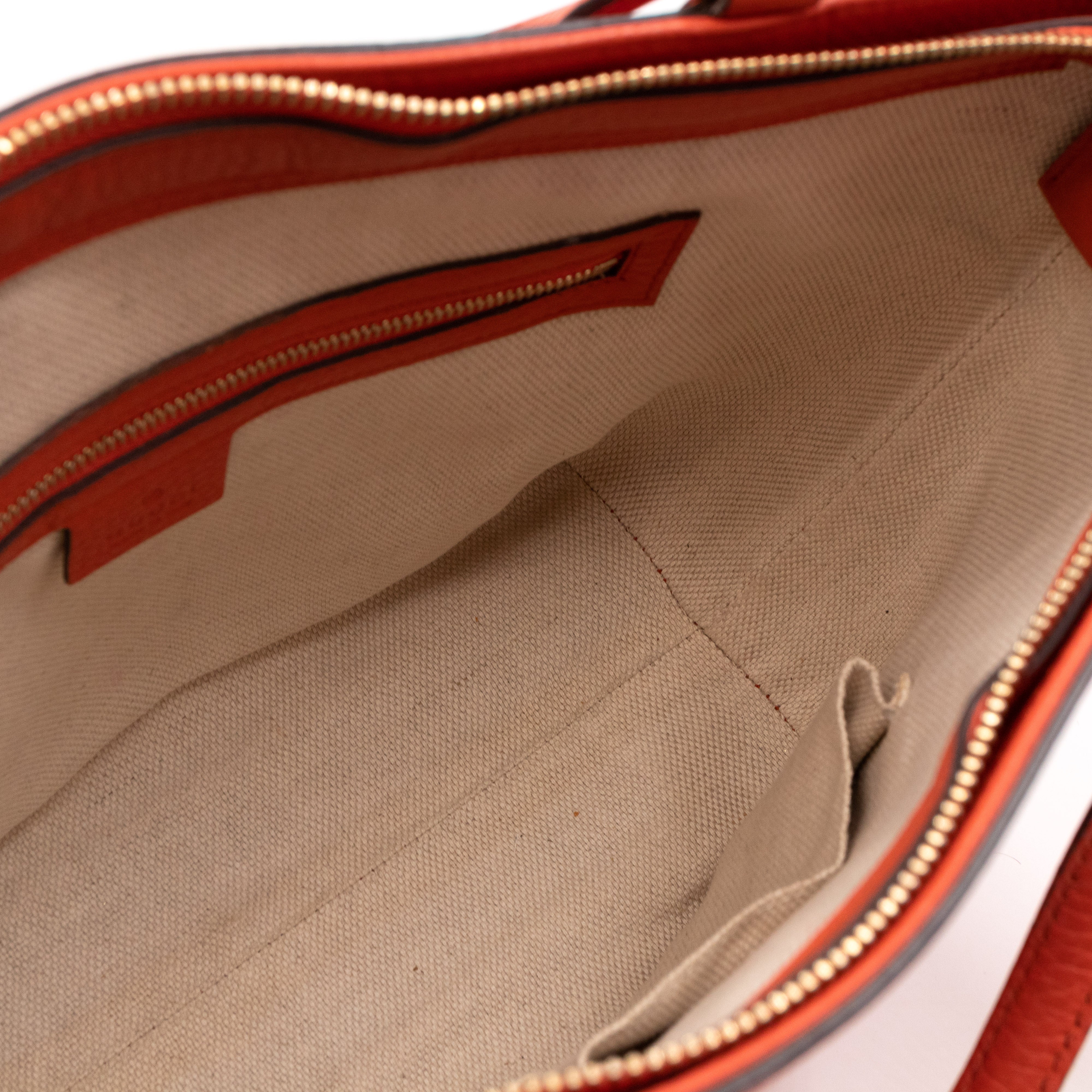 Soho Two Way Shoulder Bag Orange Leather