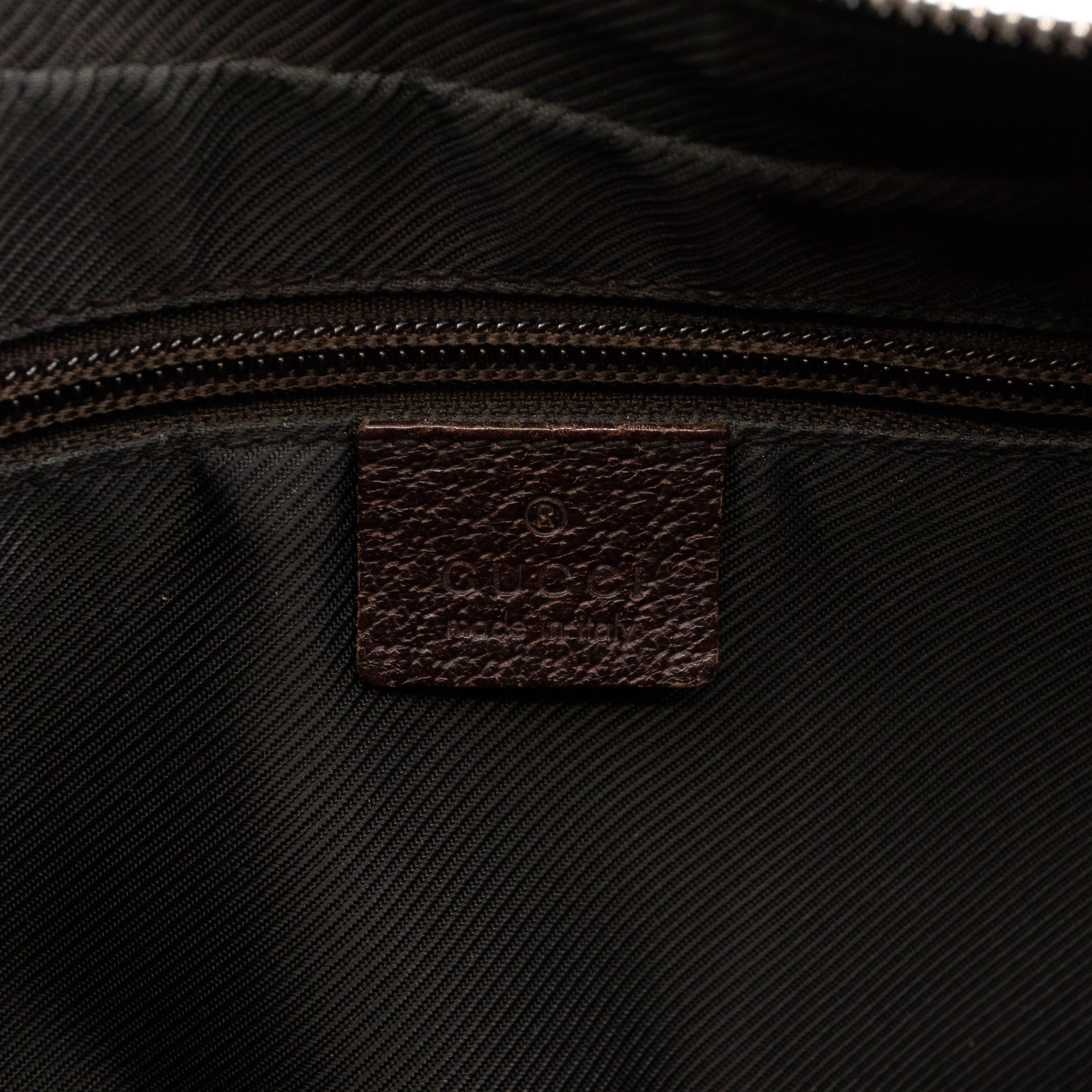 Saddle Zip Messenger Bag Medium GG Canvas