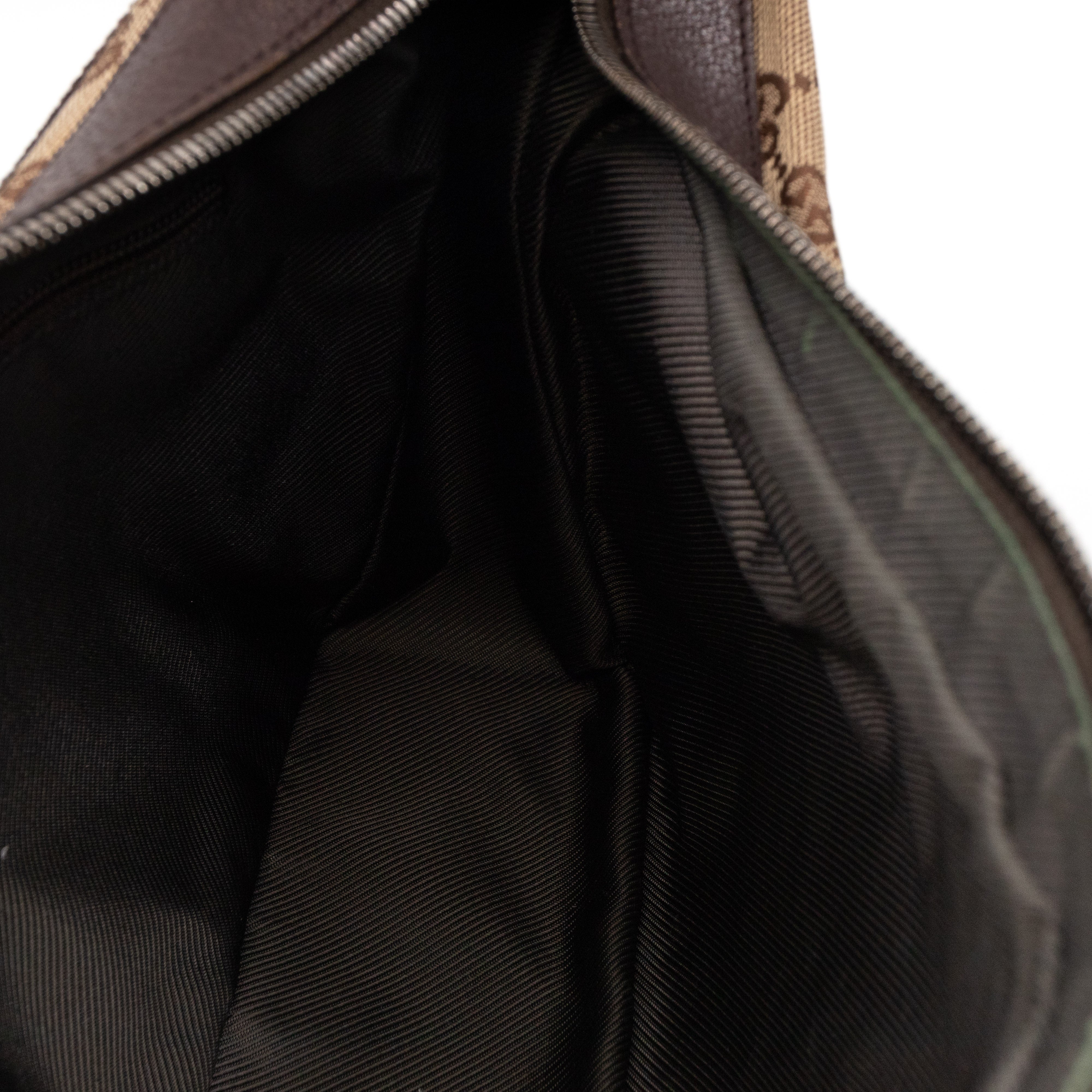 Saddle Zip Messenger Bag Medium GG Canvas