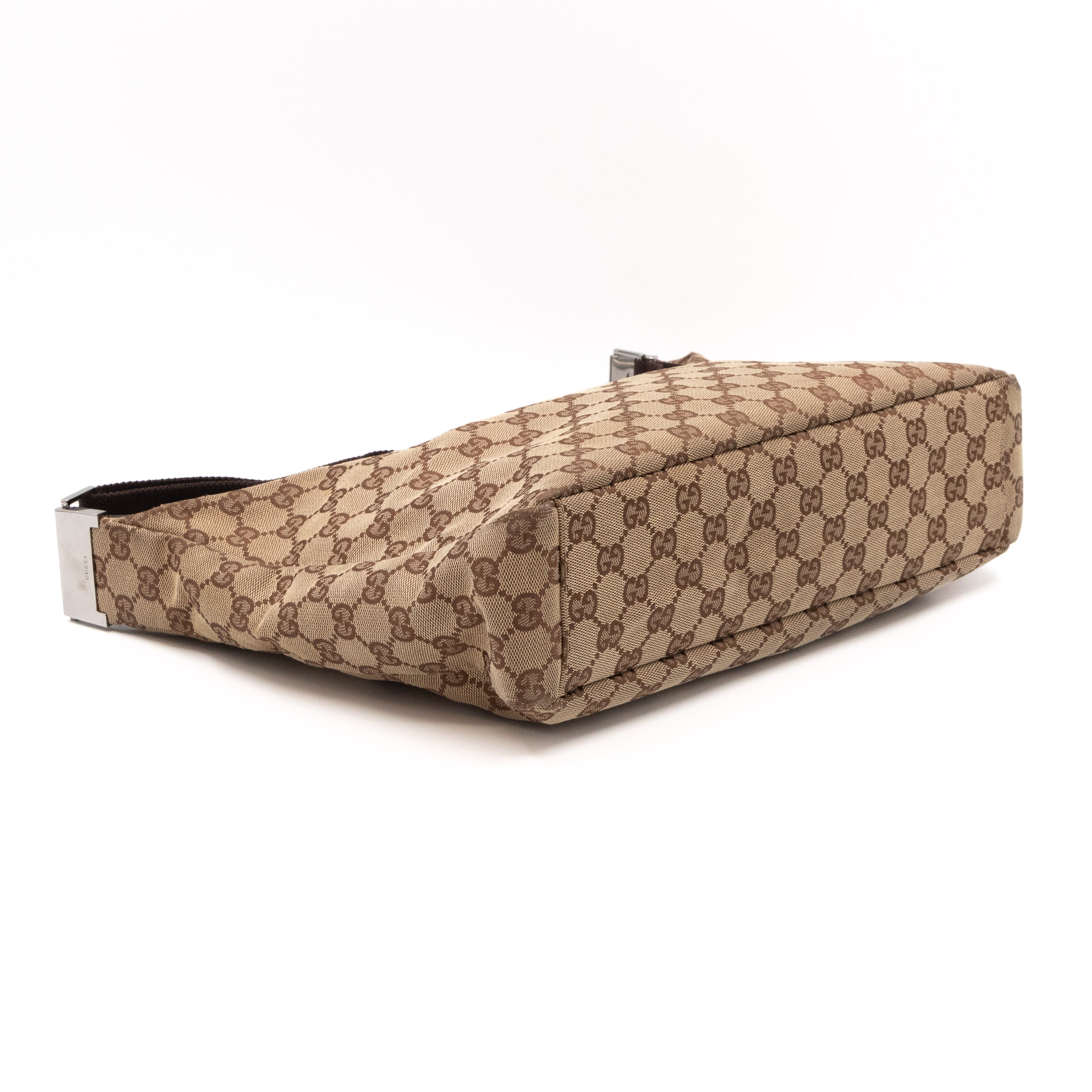 Saddle Zip Messenger Bag Medium GG Canvas