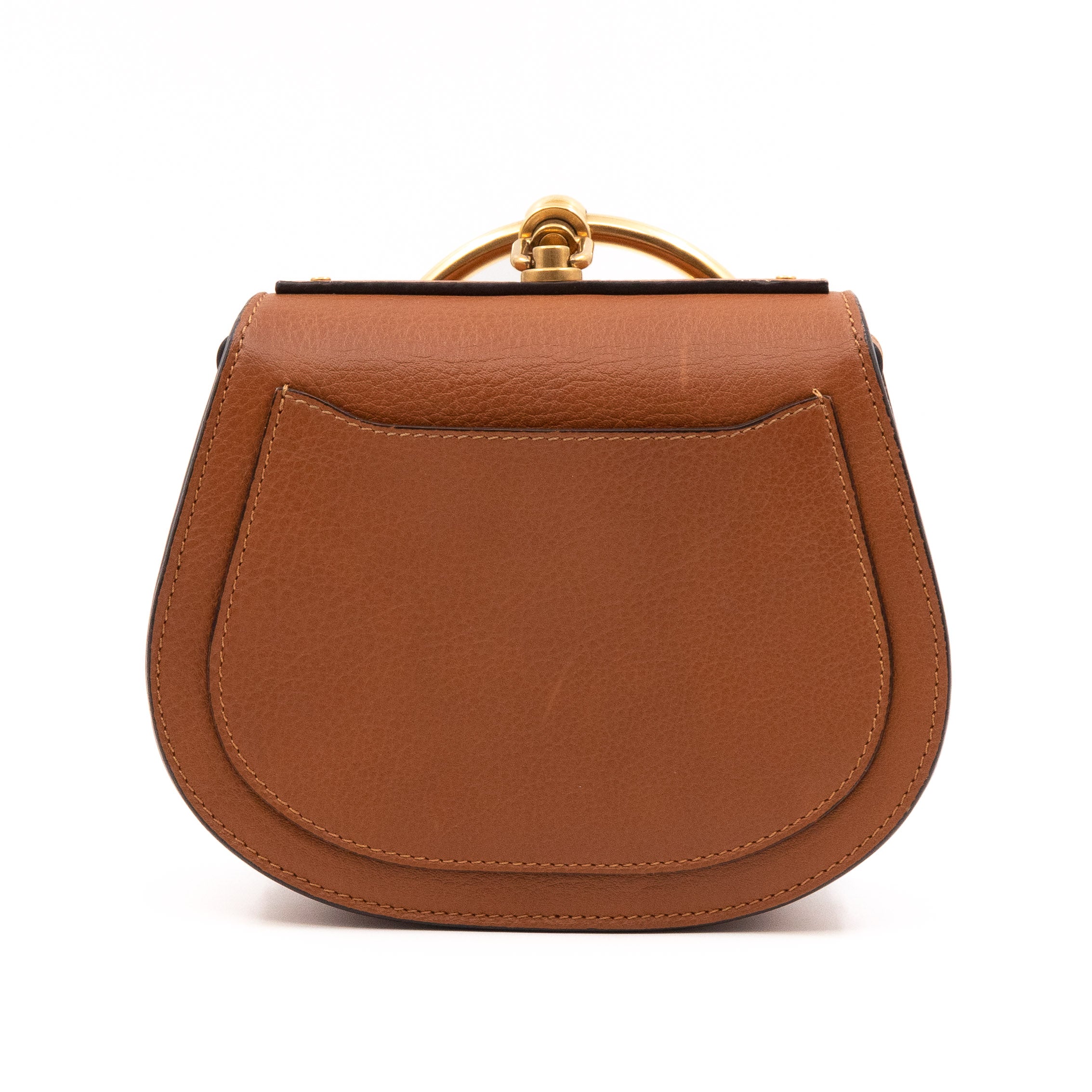 Small Nile Bracelet Bag Brown Leather