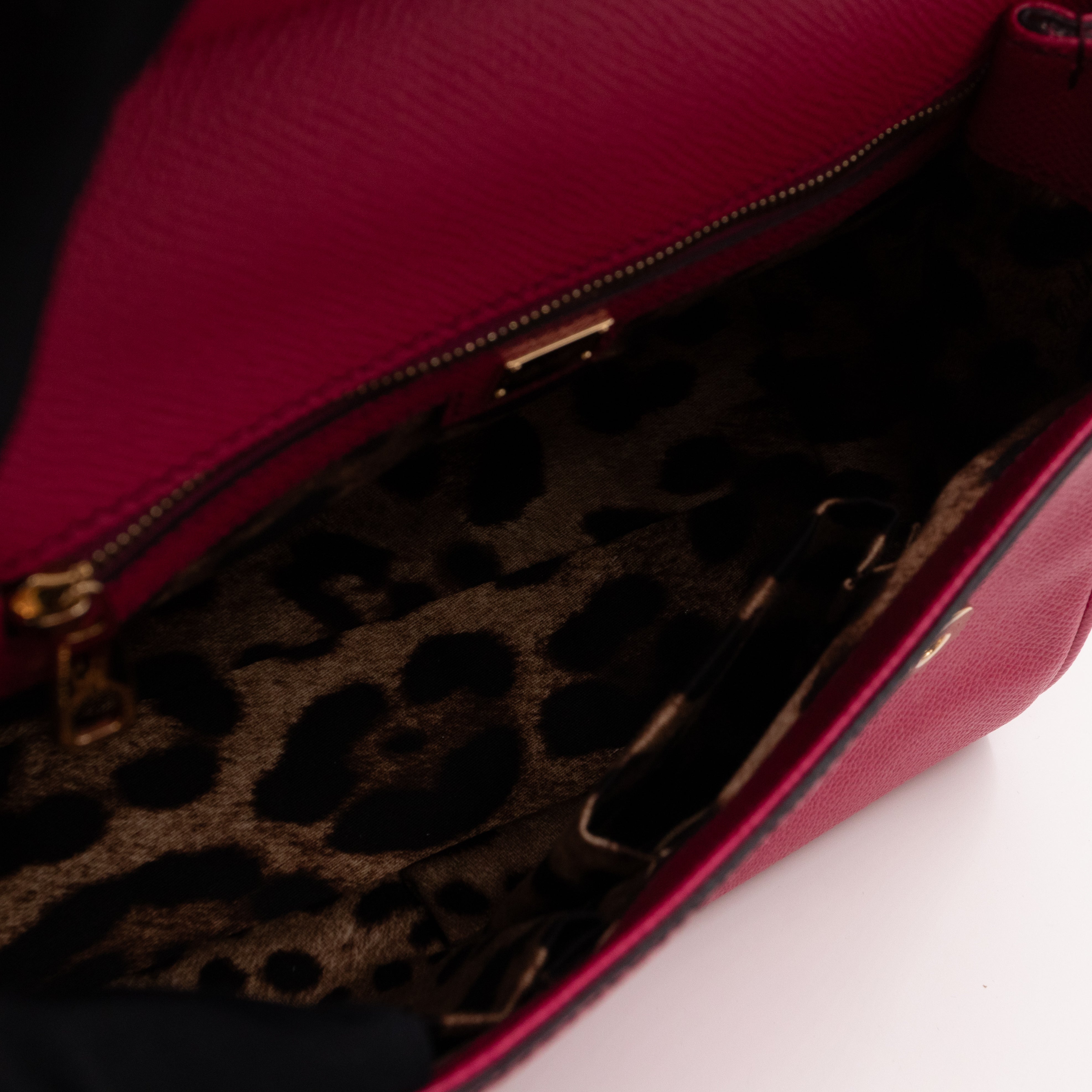 Sicily Medium Dauphine Leather Pink